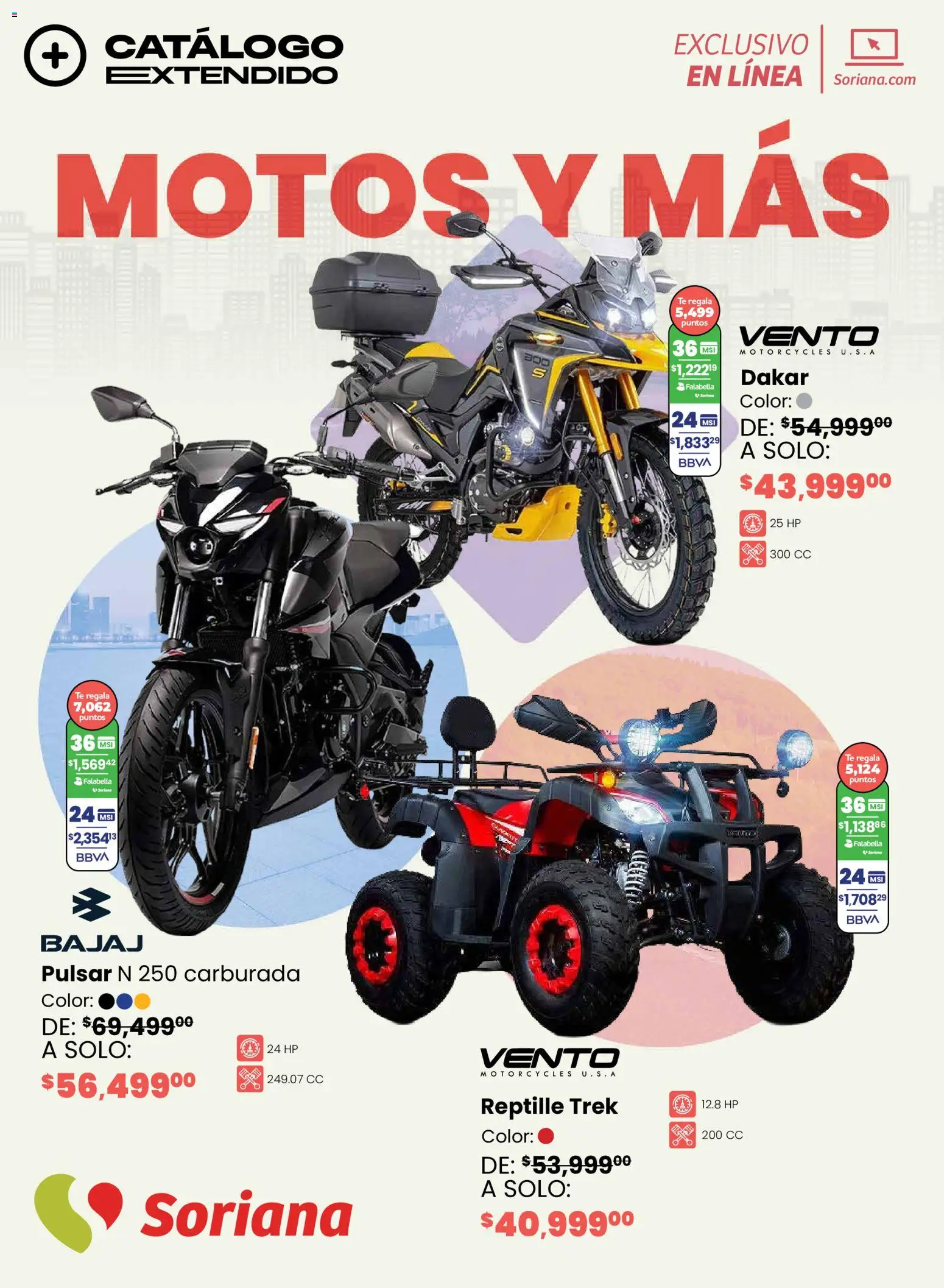 Nuevas ofertas de Soriana válidas en toda la República Mexicana desde el 16.02.2026. ¡Encuentra las mejores ofertas en Soriana - Motos y más Soriana Exclusivo en línea! | Página: 1 | Productos: Té