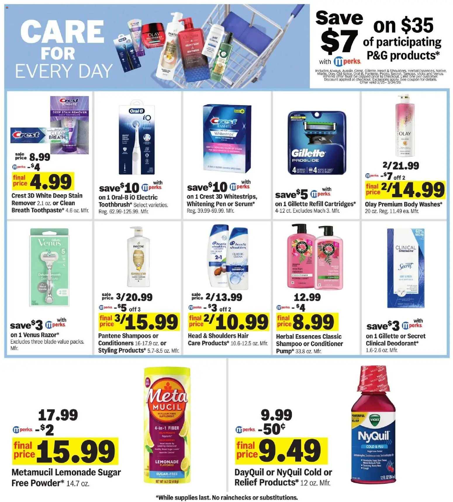 Meijer Weekly Ad - valid from 25.02.2026 | Page: 33 | Products: Shampoo, Bow, Toothpaste, Stain remover