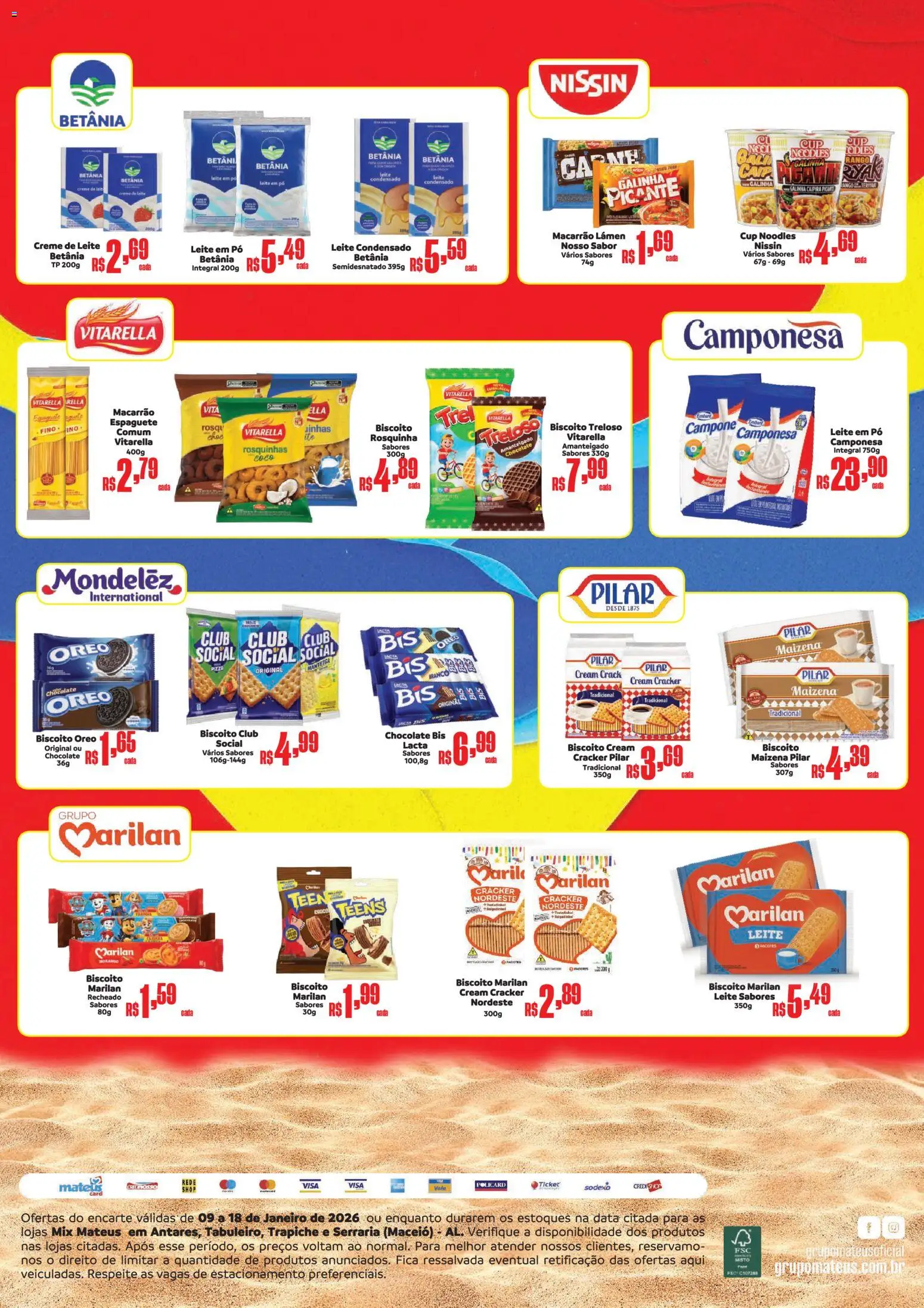 Mateus Folheto - válido de 09.01.2026 | Página: 5 | Produtos: Pó, Carne, Leite condensado, Leite em pó