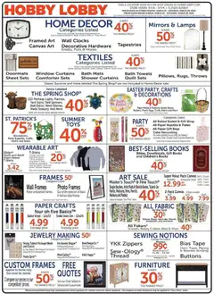 Preview of Hobby Lobby weekly ads valid from 03.03.2026