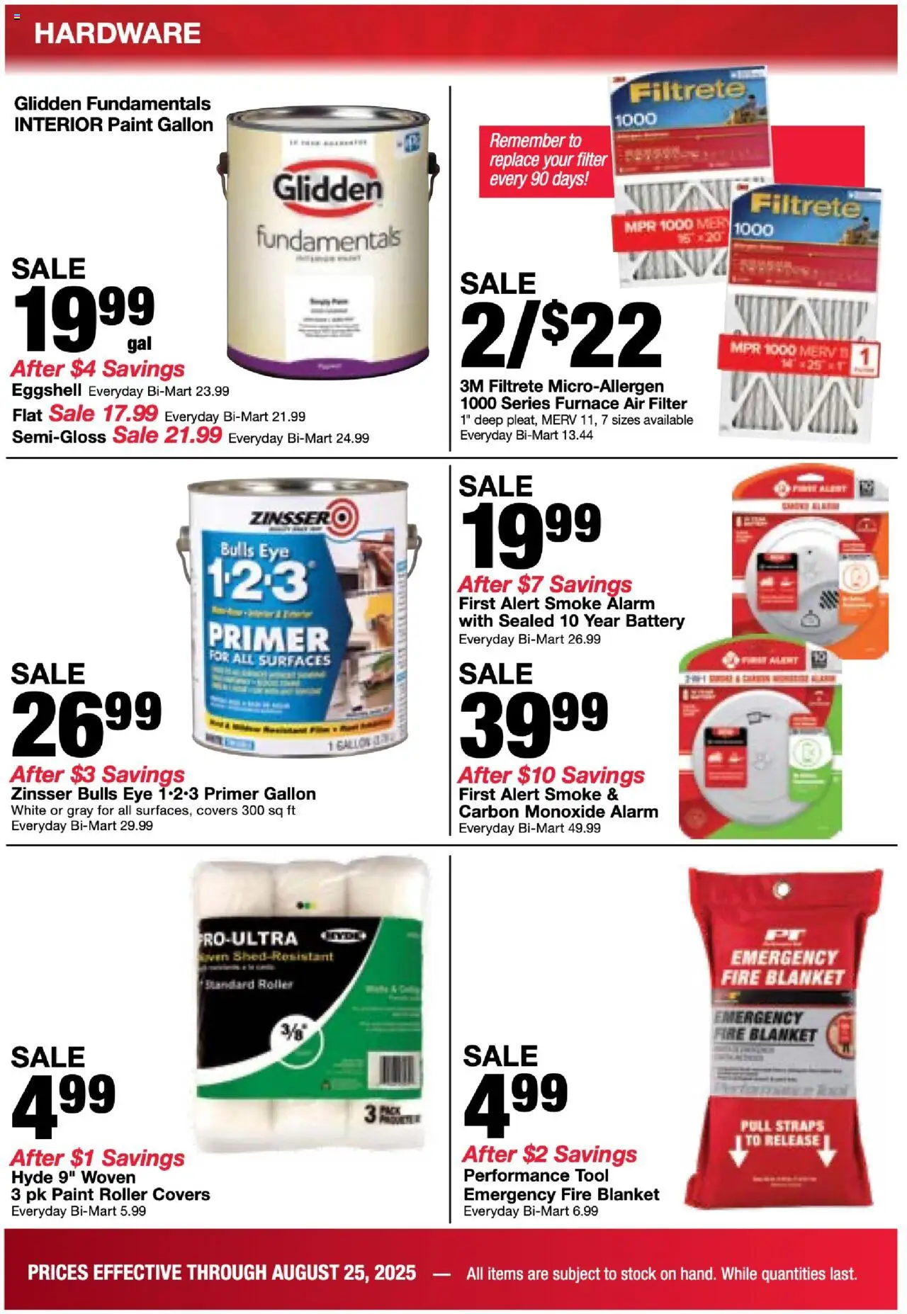 Bi-Mart Back to School - valid from 19.08.2025 | Page: 12 | Products: Battery, Alarm, Oven, Air Filter