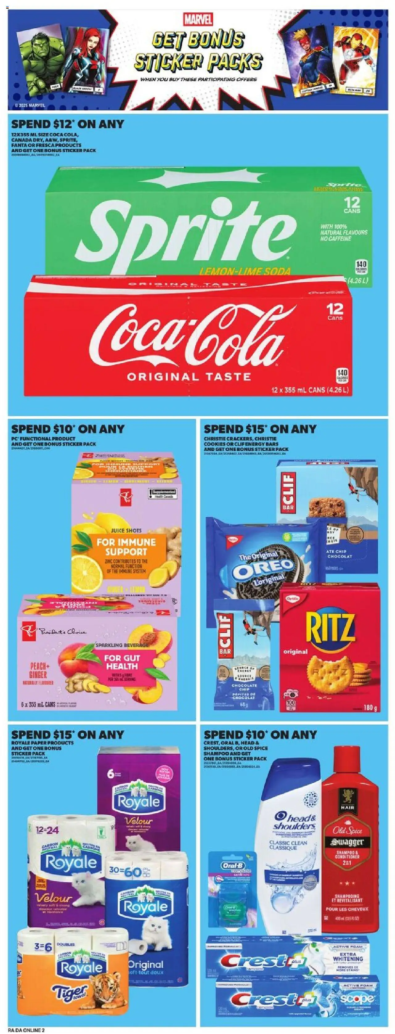 Atlantic Superstore flyer valid from 18.09.2025 | Page: 10 | Products: Shampoo, Conditioner, Chocolate, Juice