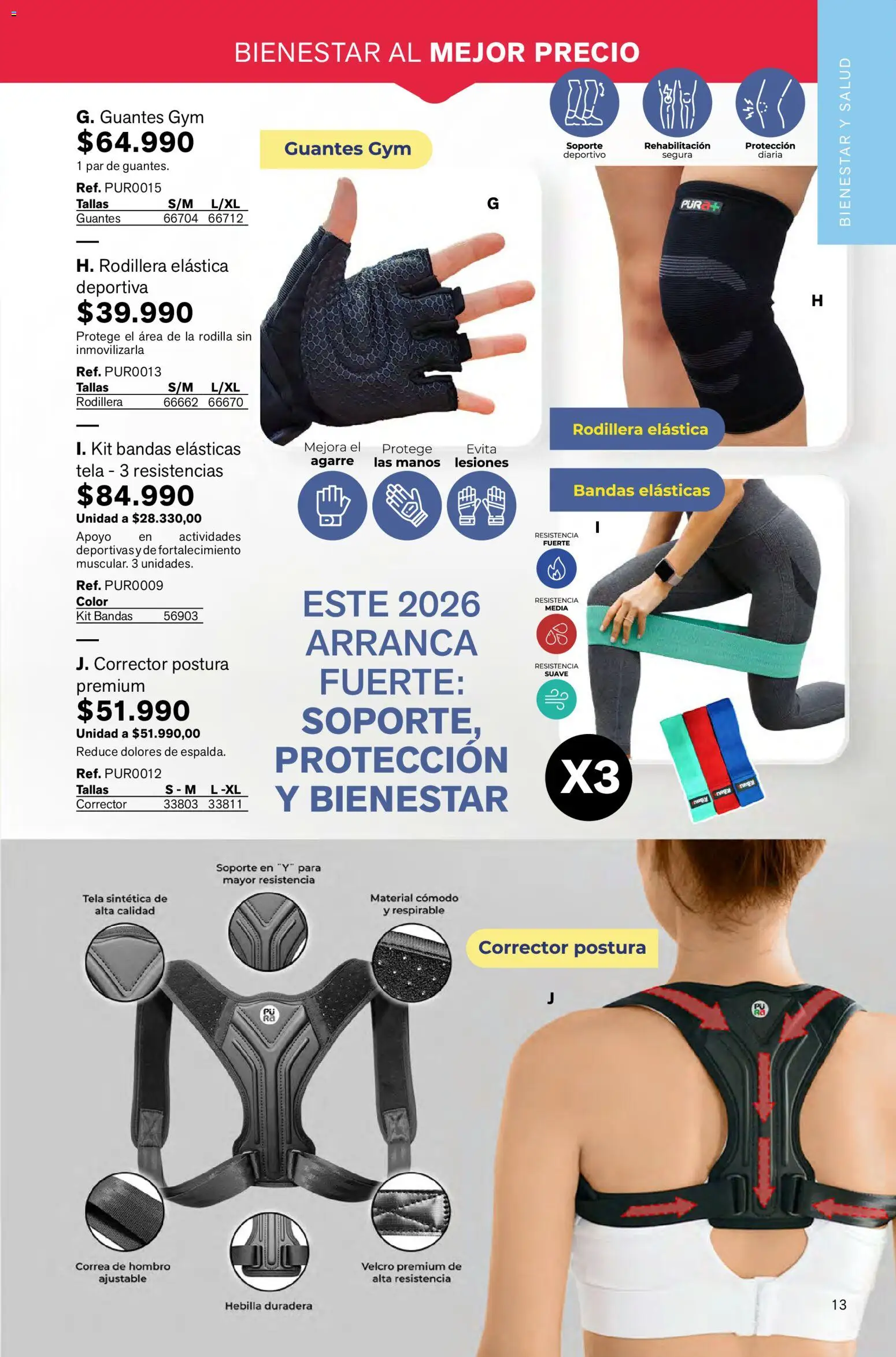 Leonisa revista - valida desde el 02.01.2026 | Página: 13 | Productos: Guantes, Hebilla, Corrector