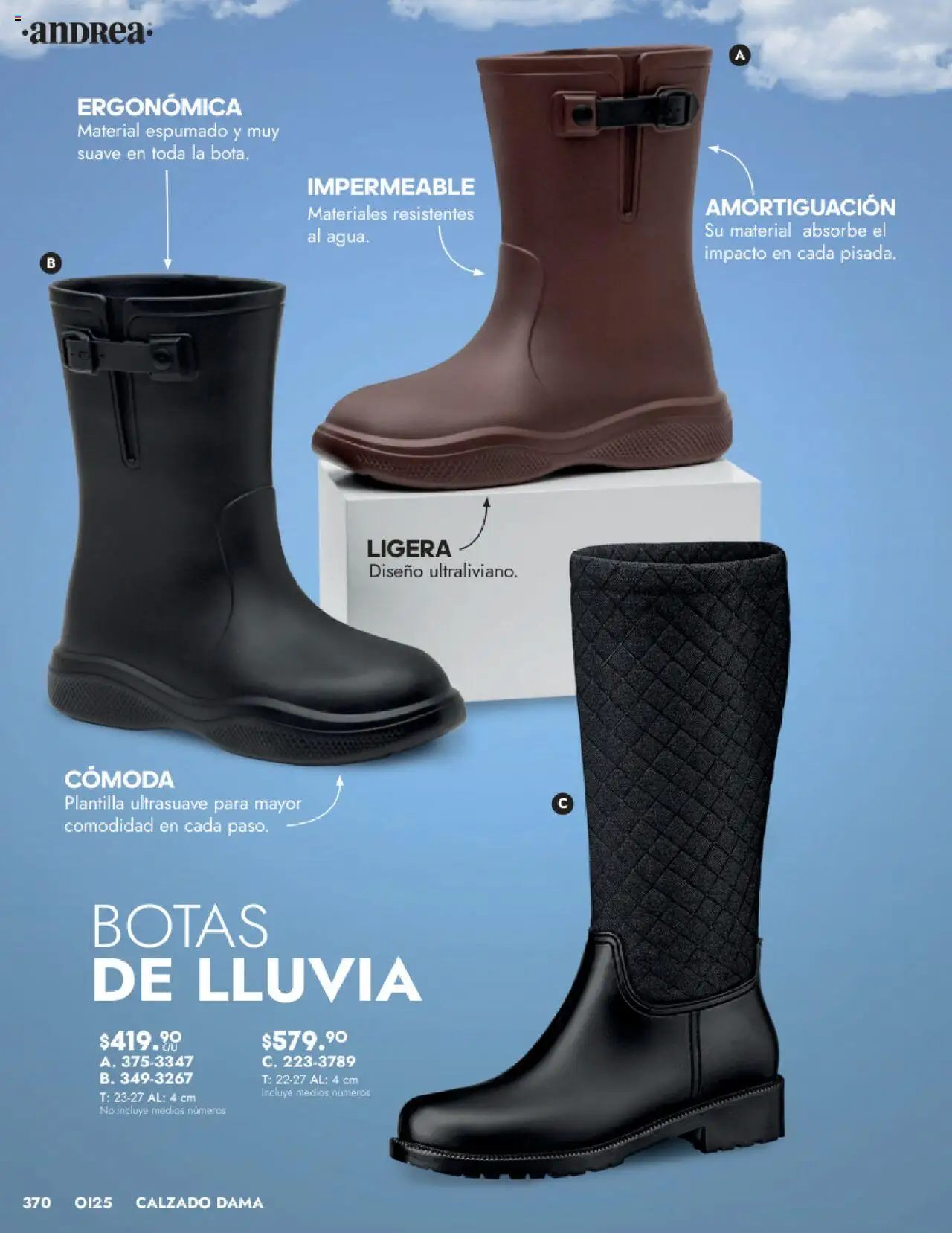 Nuevas ofertas de Andrea válidas en toda la República Mexicana desde el 24.08.2025. ¡Encuentra las mejores ofertas en Andrea - Catálogo Calzado Dama! | Página: 362 | Productos: Botas