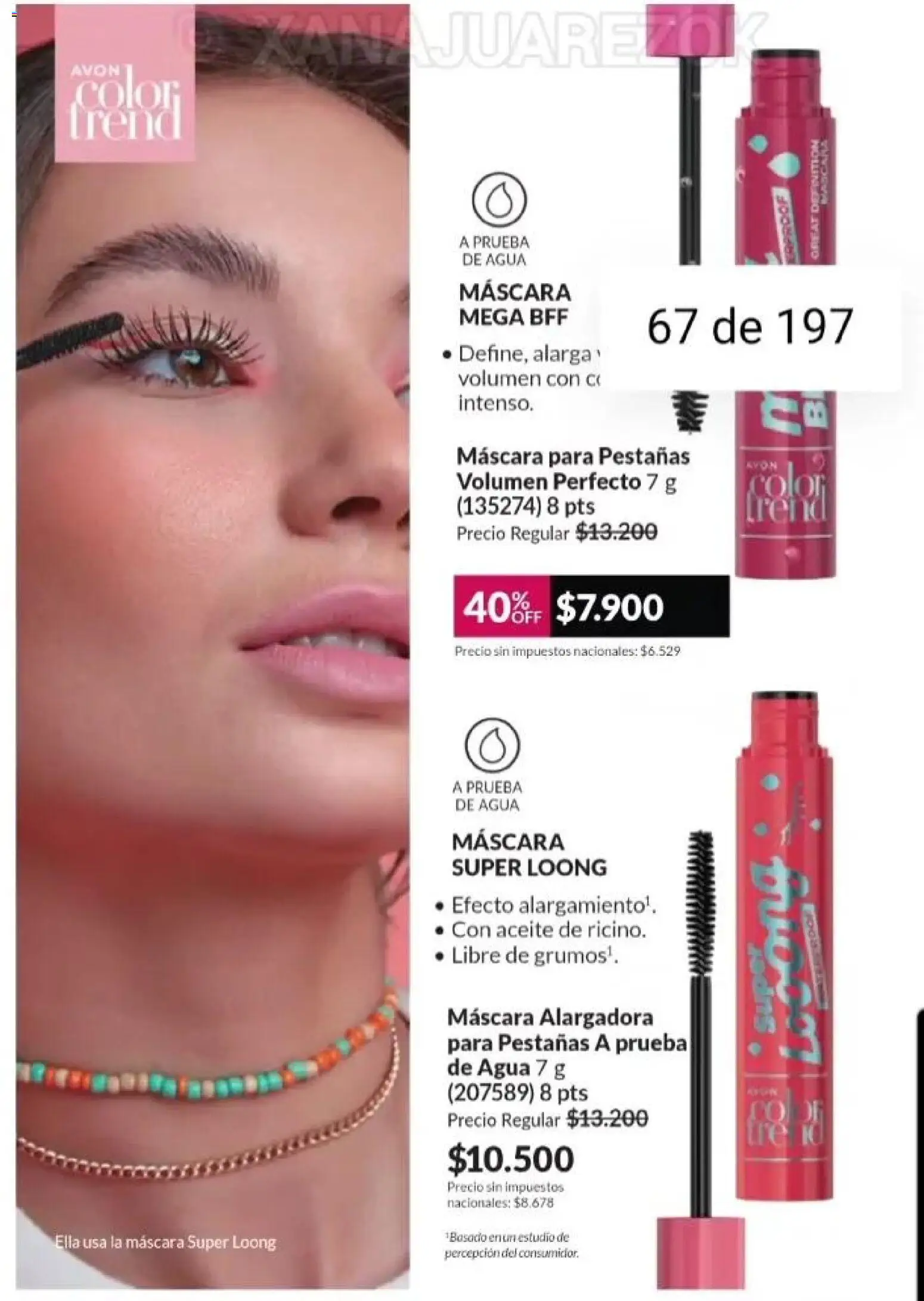 Catálogo AVON Campaña 15/2025 │ válido desde el 23.10.2025 | Página: 60 | Productos: Aceite, Máscara, Agua