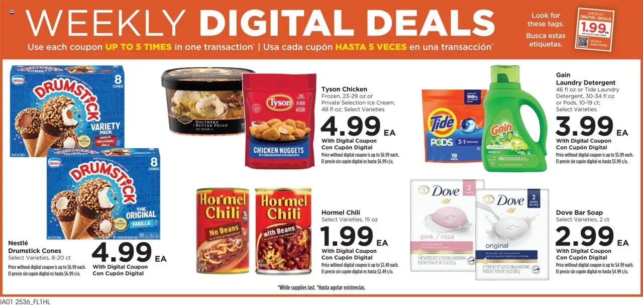 Food 4 Less Weekly Ad - valid from 08.10.2025 | Page: 2 | Products: Soap, Cream, Bar Soap, Ice cream