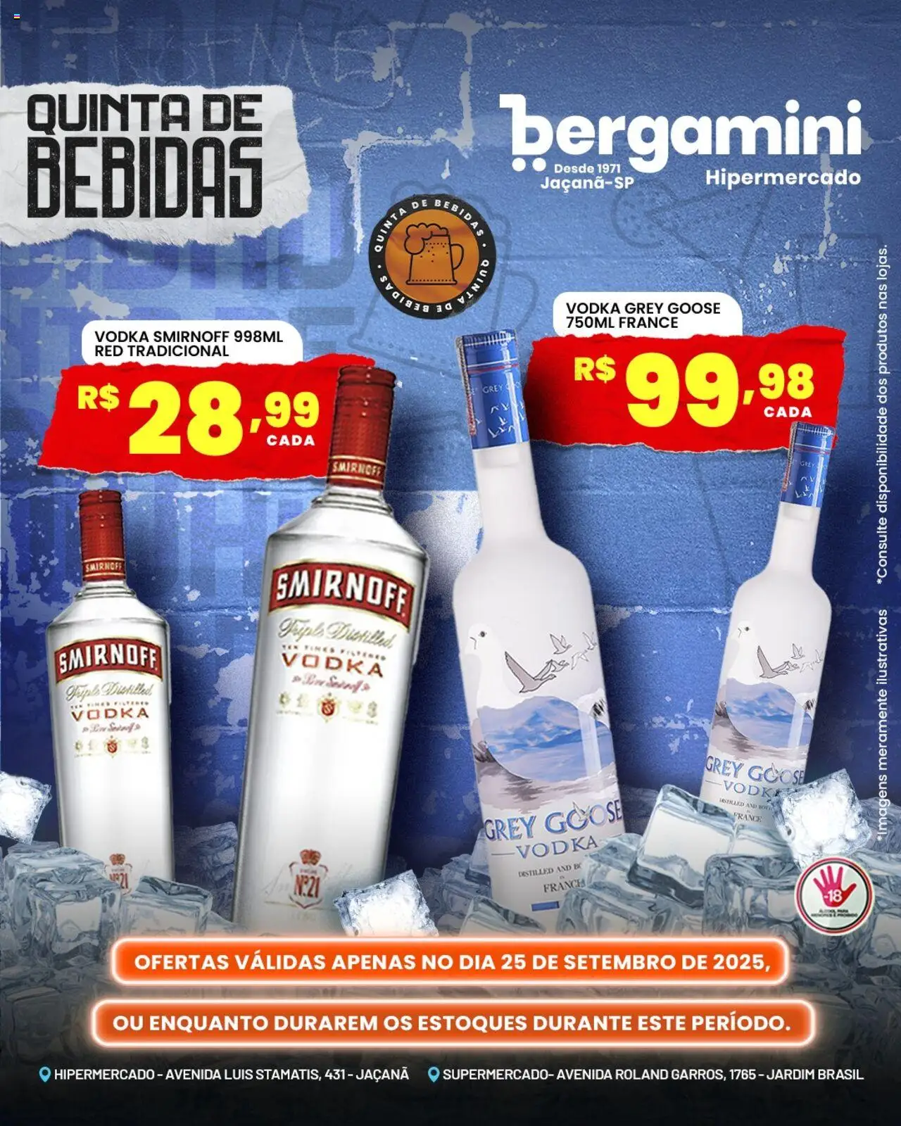 Supermercado Bergamini Folheto - válido de 25.09.2025 | Página: 10 | Produtos: Vodka