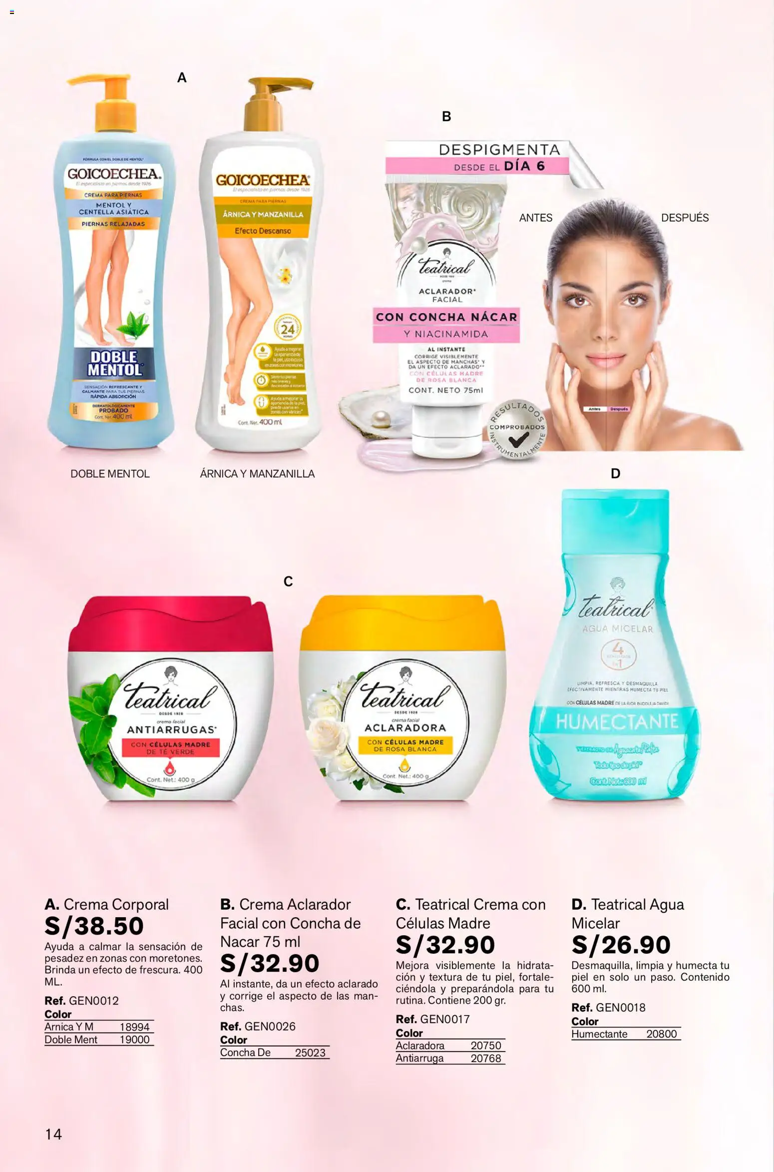 Catálogo Leonisa válido desde 26.12.2025 | Página: 14 | Productos: Té, Crema