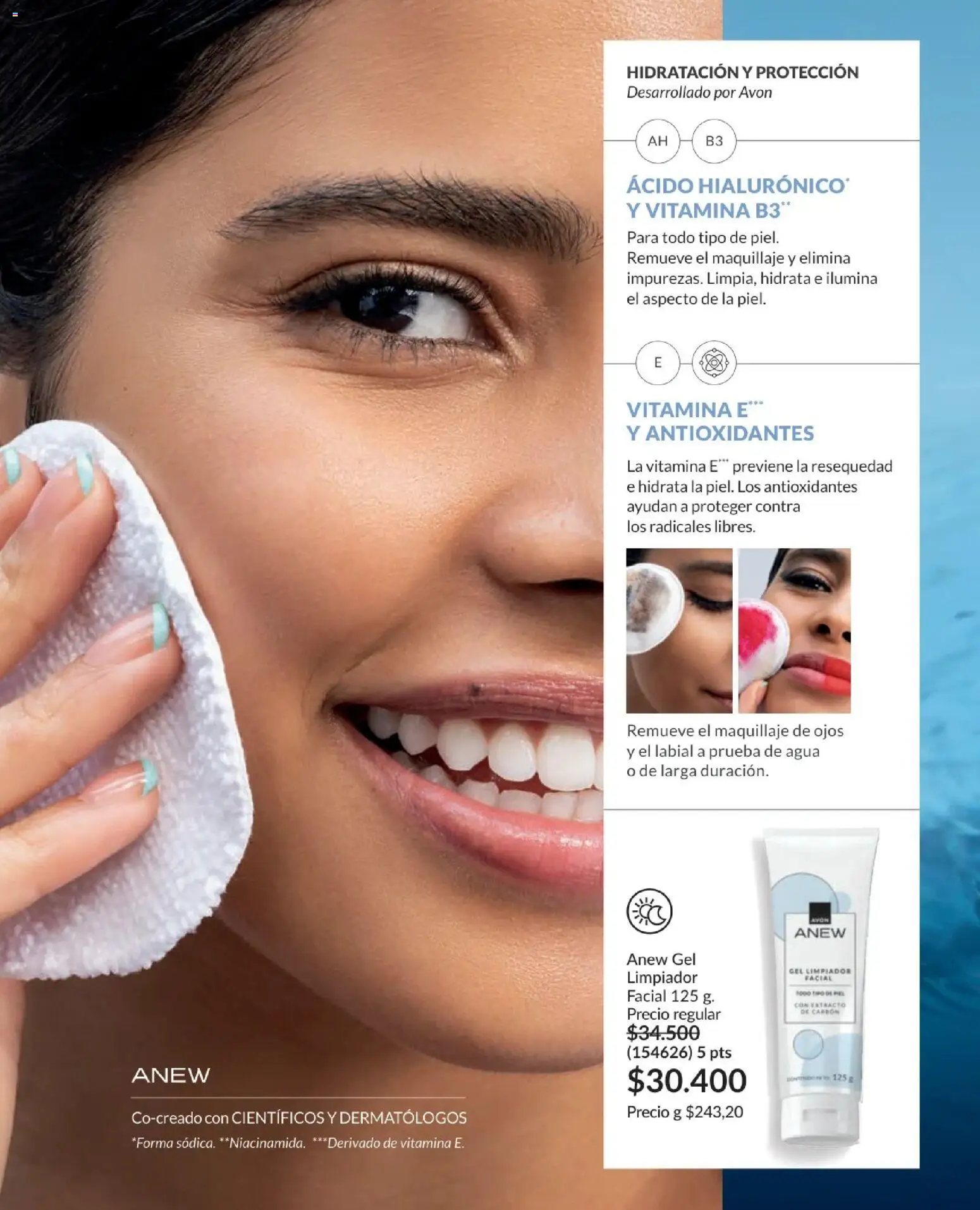 Avon revista - valida desde el 01.12.2025 | Página: 107 | Productos: Agua, Limpiador, Limpiador facial, Maquillaje