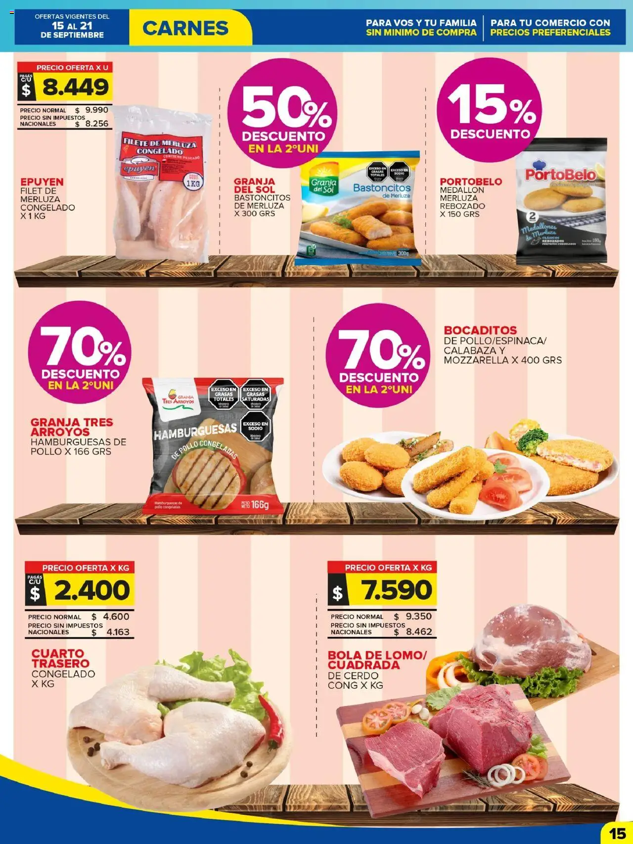 Carrefour Maxi catálogo - Chubut │ válido desde el 15.09.2025 | Página: 15 | Productos: Pollo, Pescado, Cerdo