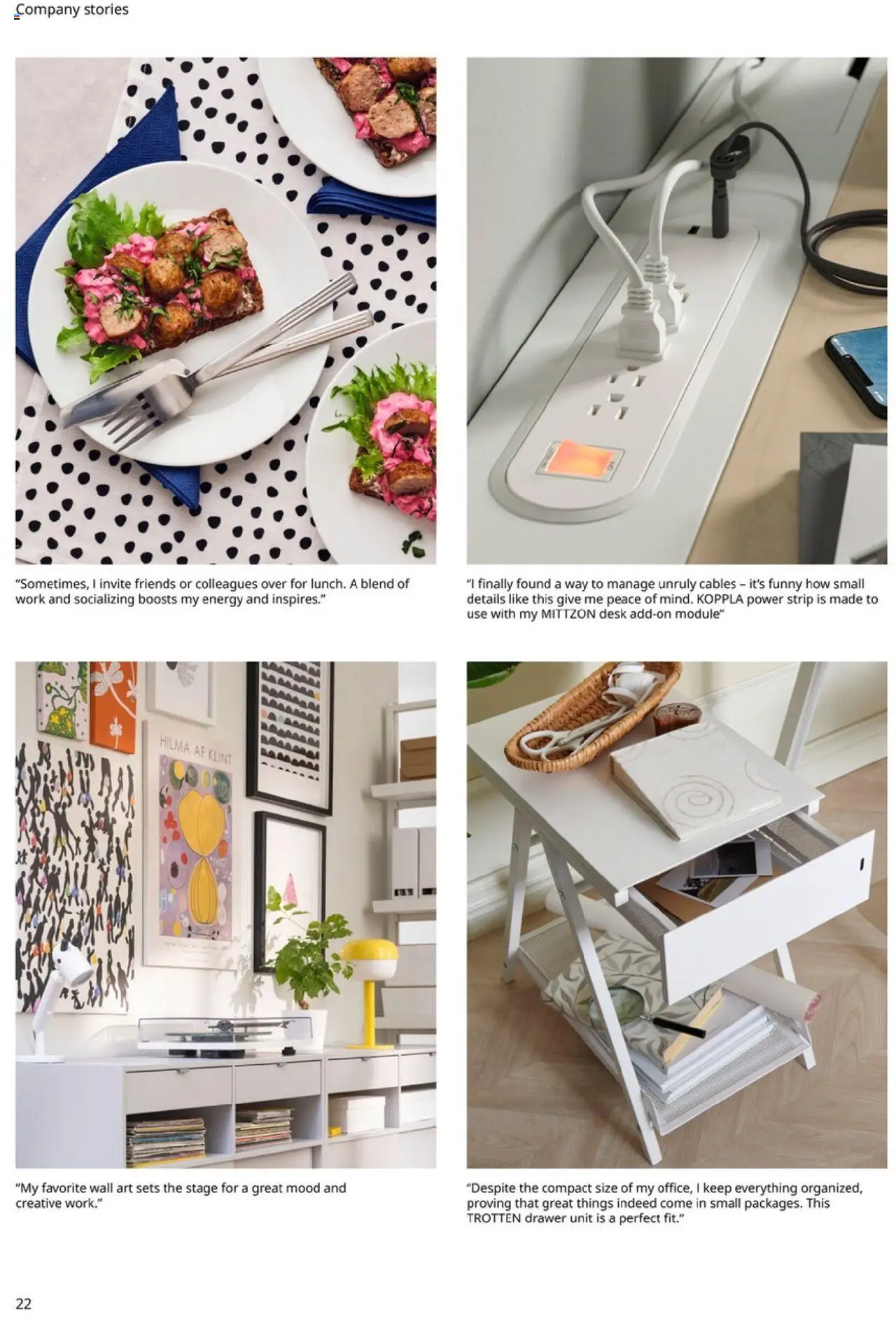 IKEA Office Brochure 2025 - valid from 01.03.2025 | Page: 22 | Products: Desk
