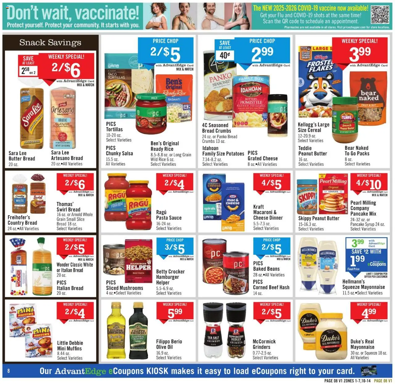 Price Chopper Weekly Ad - valid from 19.10.2025 | Page: 8 | Products: Cheese, Oil, Rice, Grinder