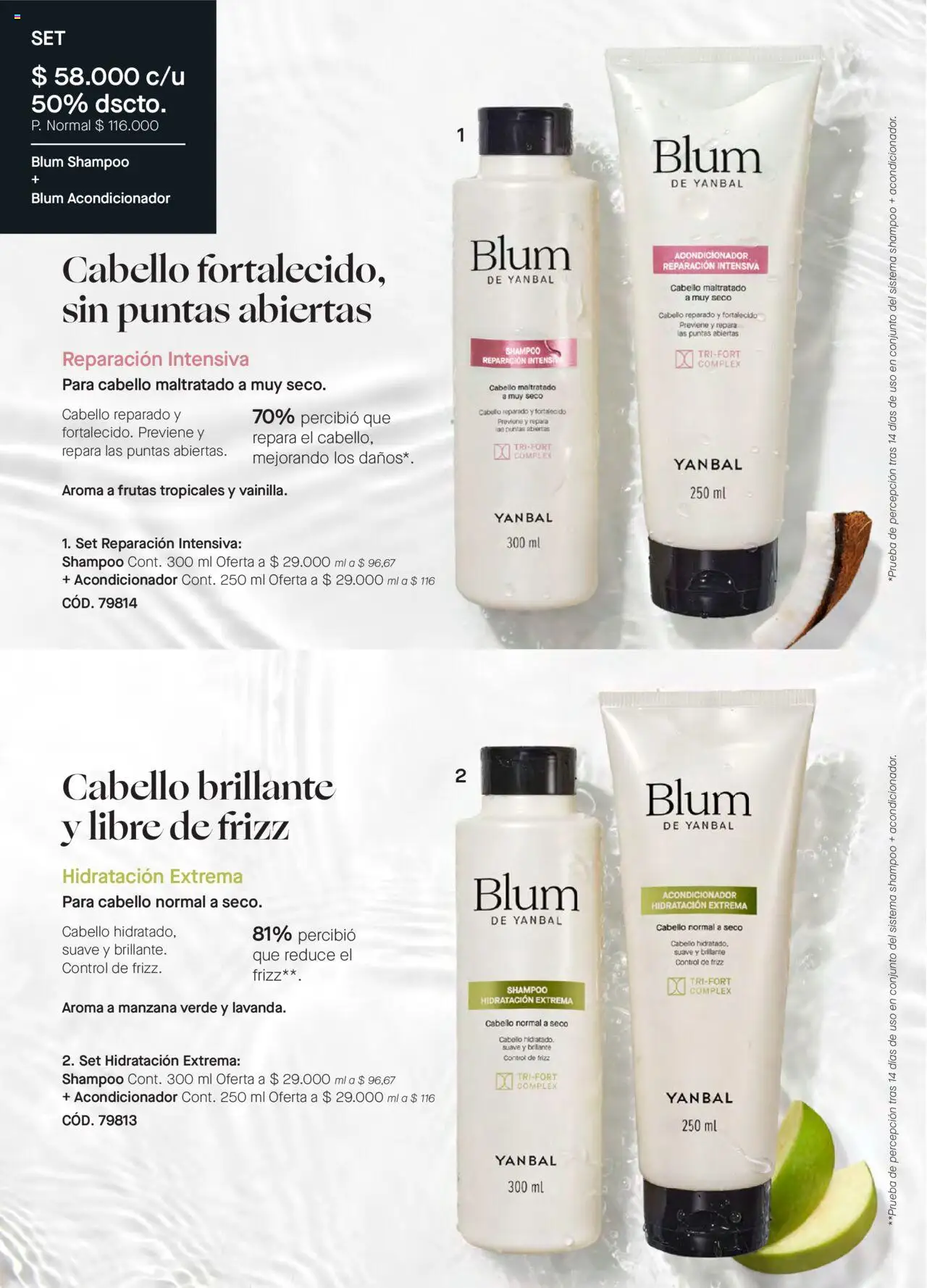 Yanbal revista - valida desde el 11.10.2025 | Página: 102 | Productos: Shampoo, Manzana, Acondicionador, Conjunto