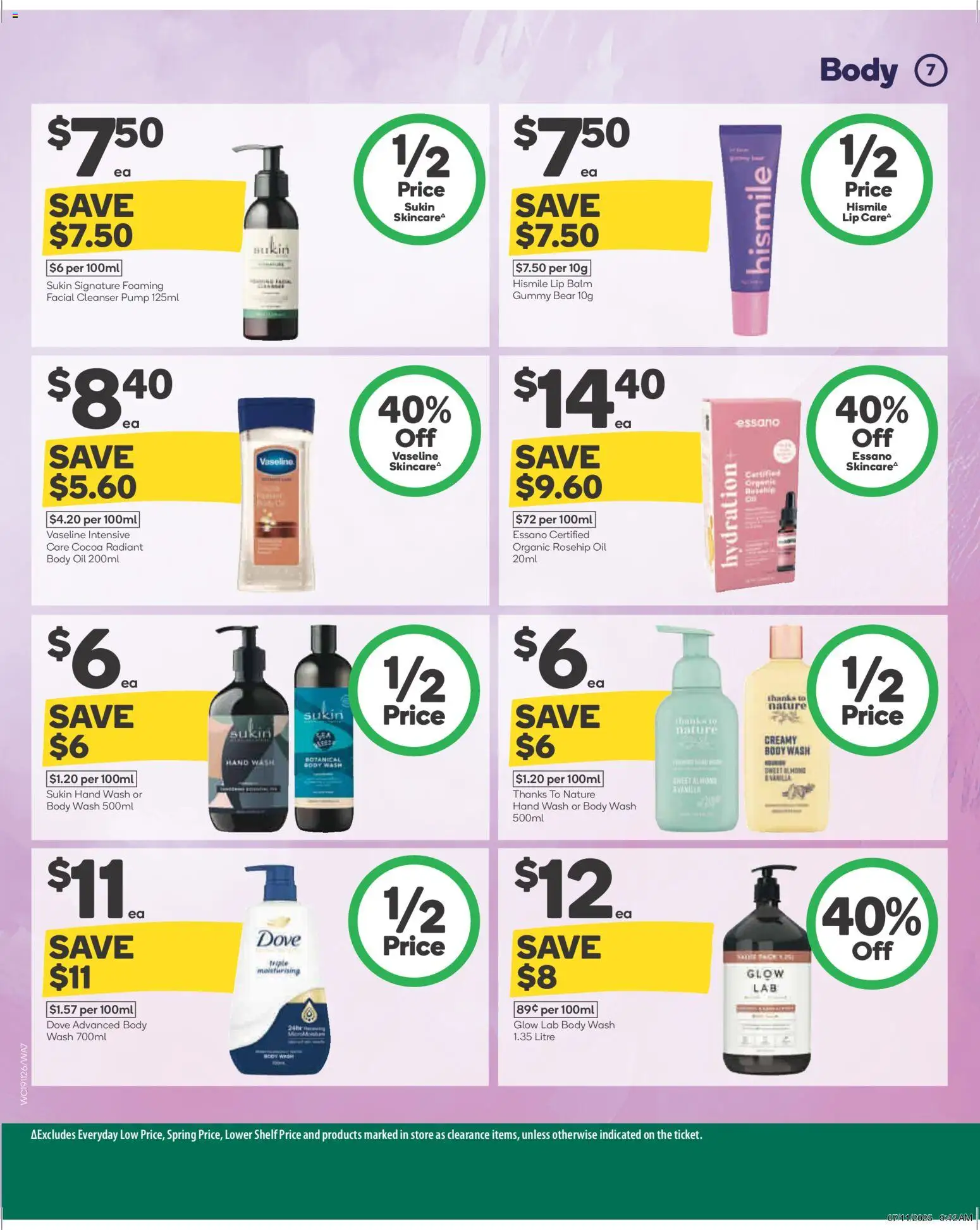Woolworths catalogue - valid from 19.11.2025 | Page: 8 | Products: Shelf, Body oil, Vaseline, Hand wash