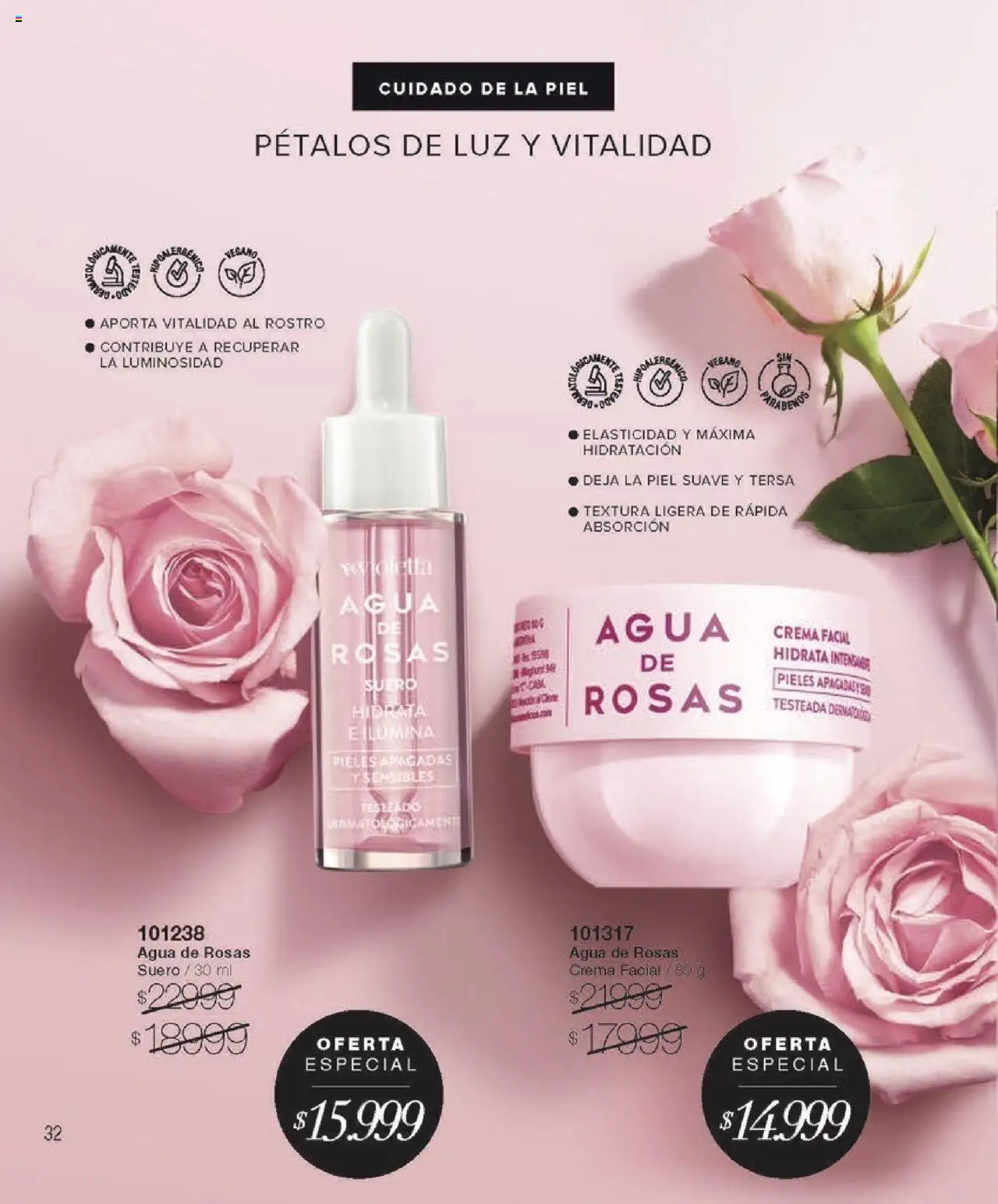 Violetta catálogo │ válido desde el 09.10.2025 | Página: 32 | Productos: Agua, Crema