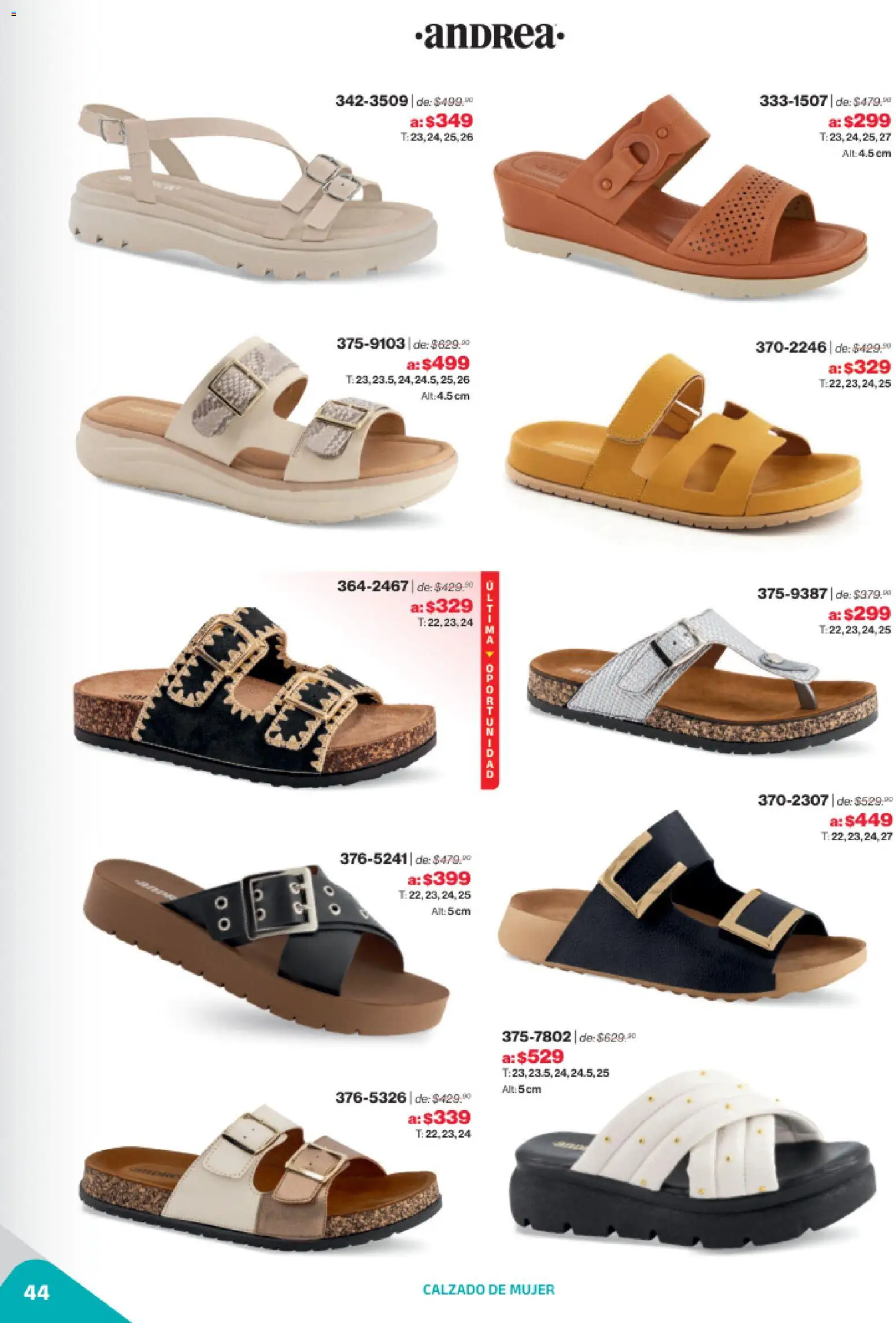 Nuevas ofertas de Andrea válidas en toda la República Mexicana desde el 02.11.2025. ¡Encuentra las mejores ofertas en Andrea catálogo Outlet! | Página: 44