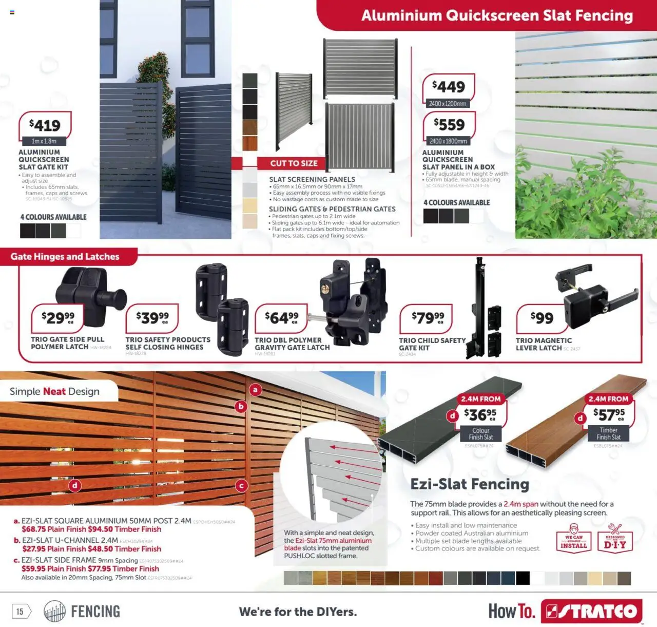 Stratco catalogue - valid from 08.08.2025 | Page: 15 | Products: Box, Gate, Powder