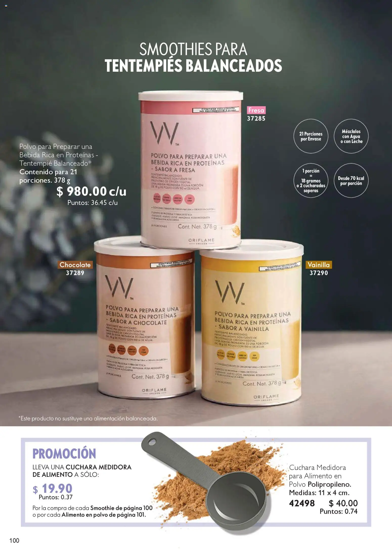 Nuevas ofertas de Oriflame válidas en toda la República Mexicana desde el 06.12.2025. ¡Encuentra las mejores ofertas en Oriflame campaña 12 2025! | Página: 100 | Productos: Fresa, Huevo, Cuchara, Polvo