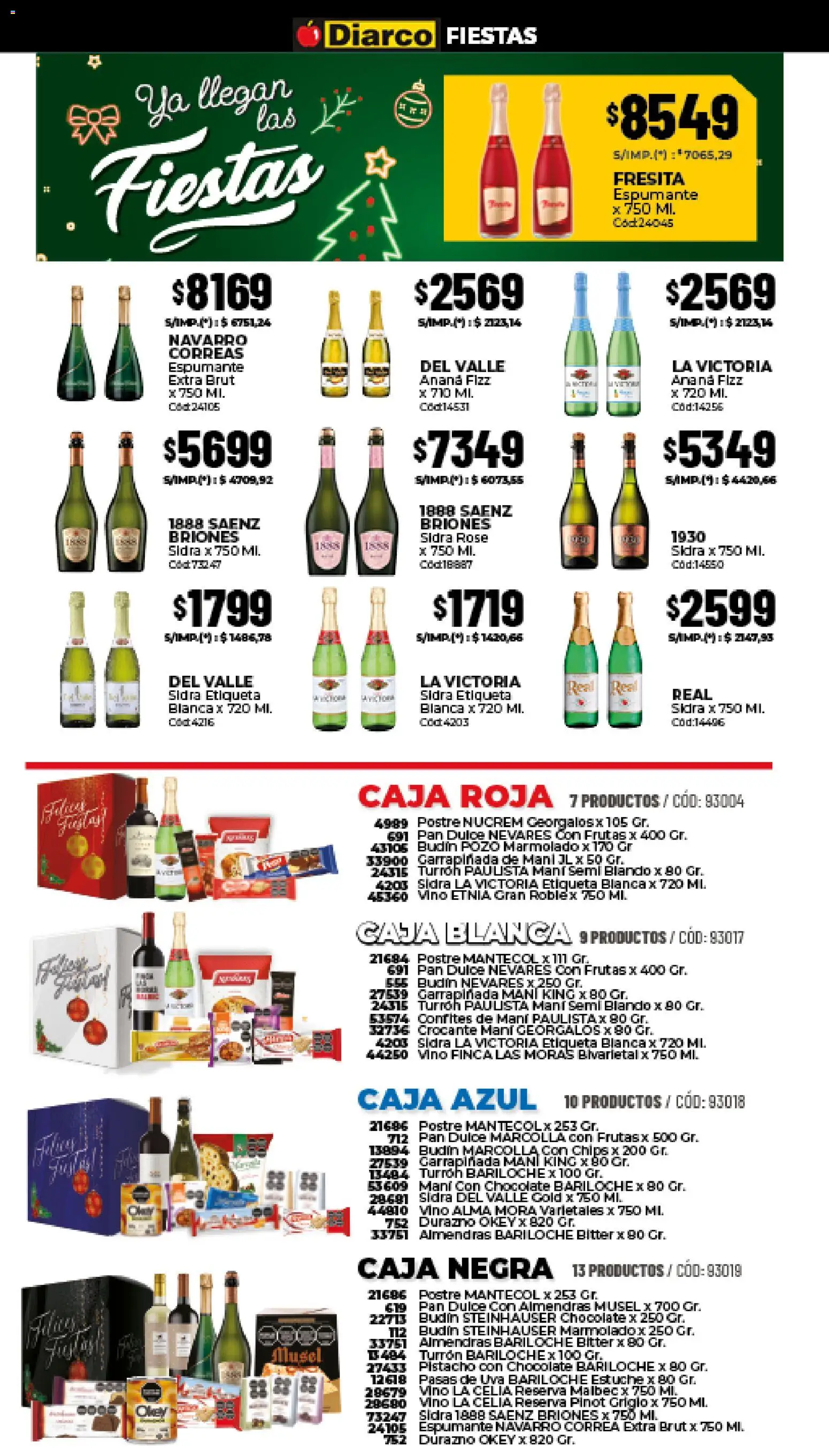 Diarco ofertas │ válido desde el 22.12.2025 | Página: 7 | Productos: Caja, Durazno, Ananá, Mani