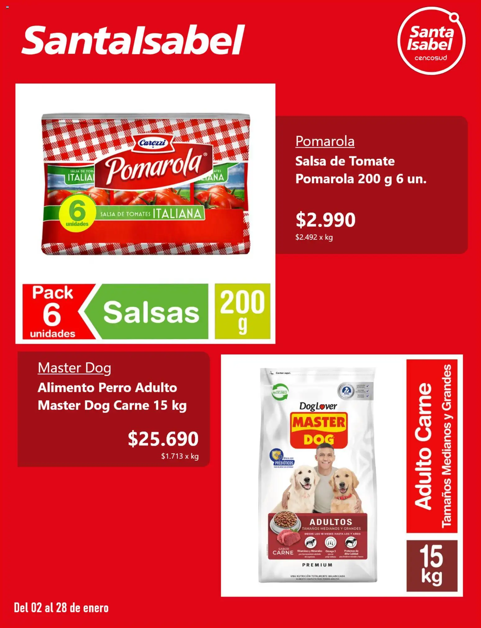 Santa Isabel ofertas  │ válido desde el 02.01.2026 | Página: 2 | Productos: Tomate, Vitaminas, Tomates, Salsa de tomate