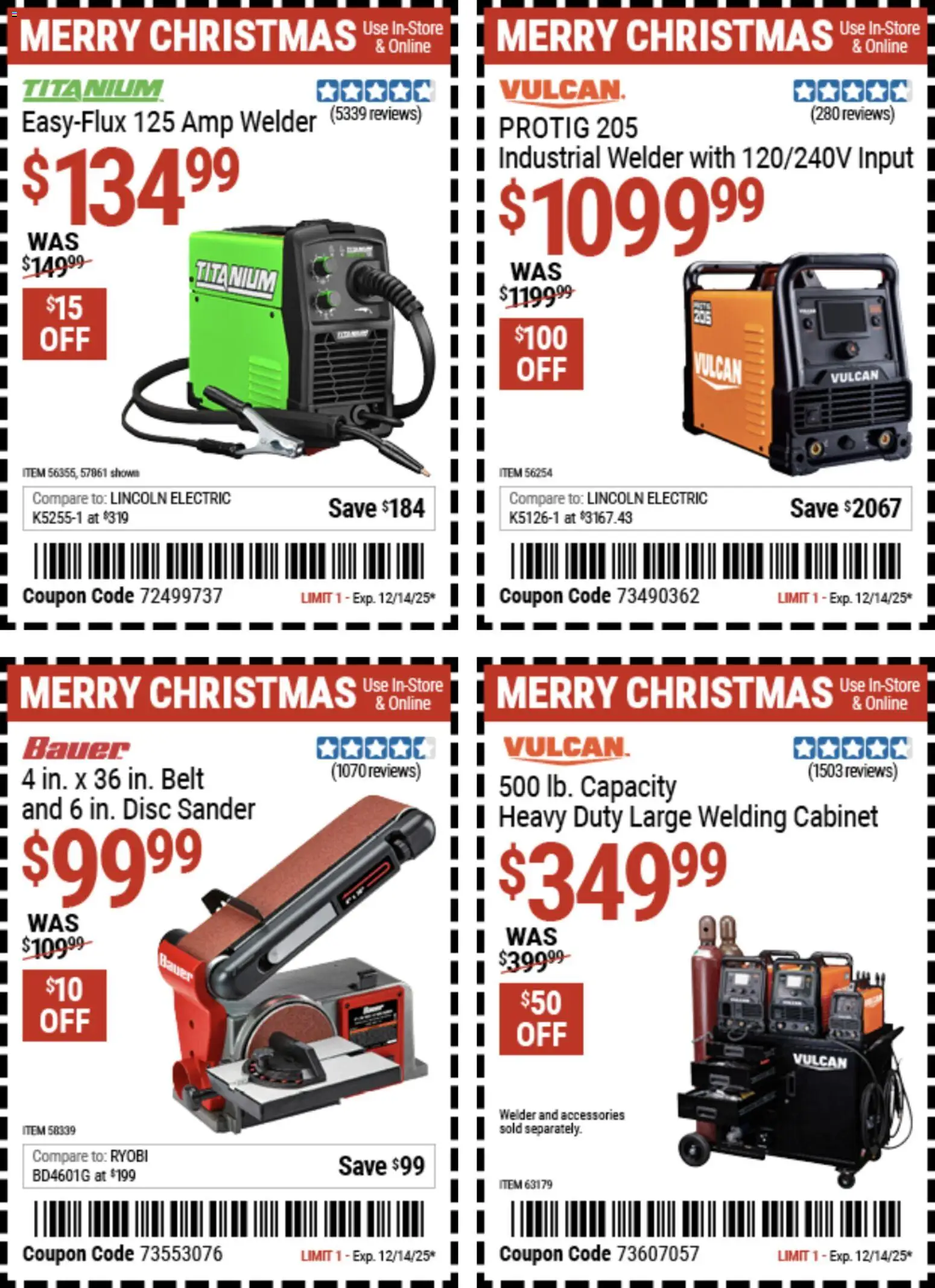 Harbor Freight Christmas Coupon Deals - valid from 02.12.2025 | Page: 2