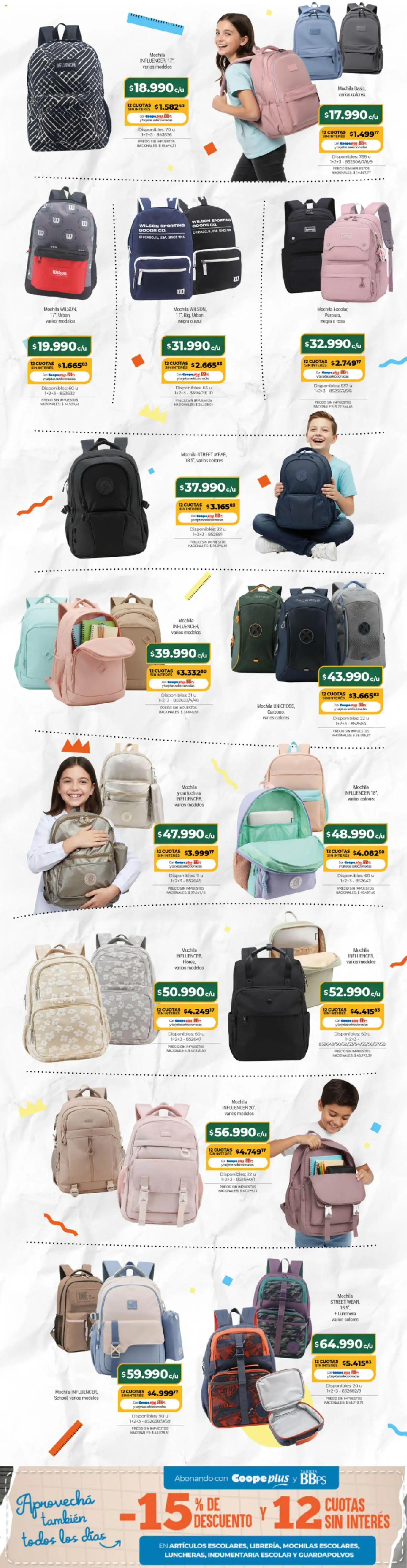 Cooperativa Obrera - La Canasta de La Coope │ válido desde el 09.02.2026 | Página: 10 | Productos: Mochila