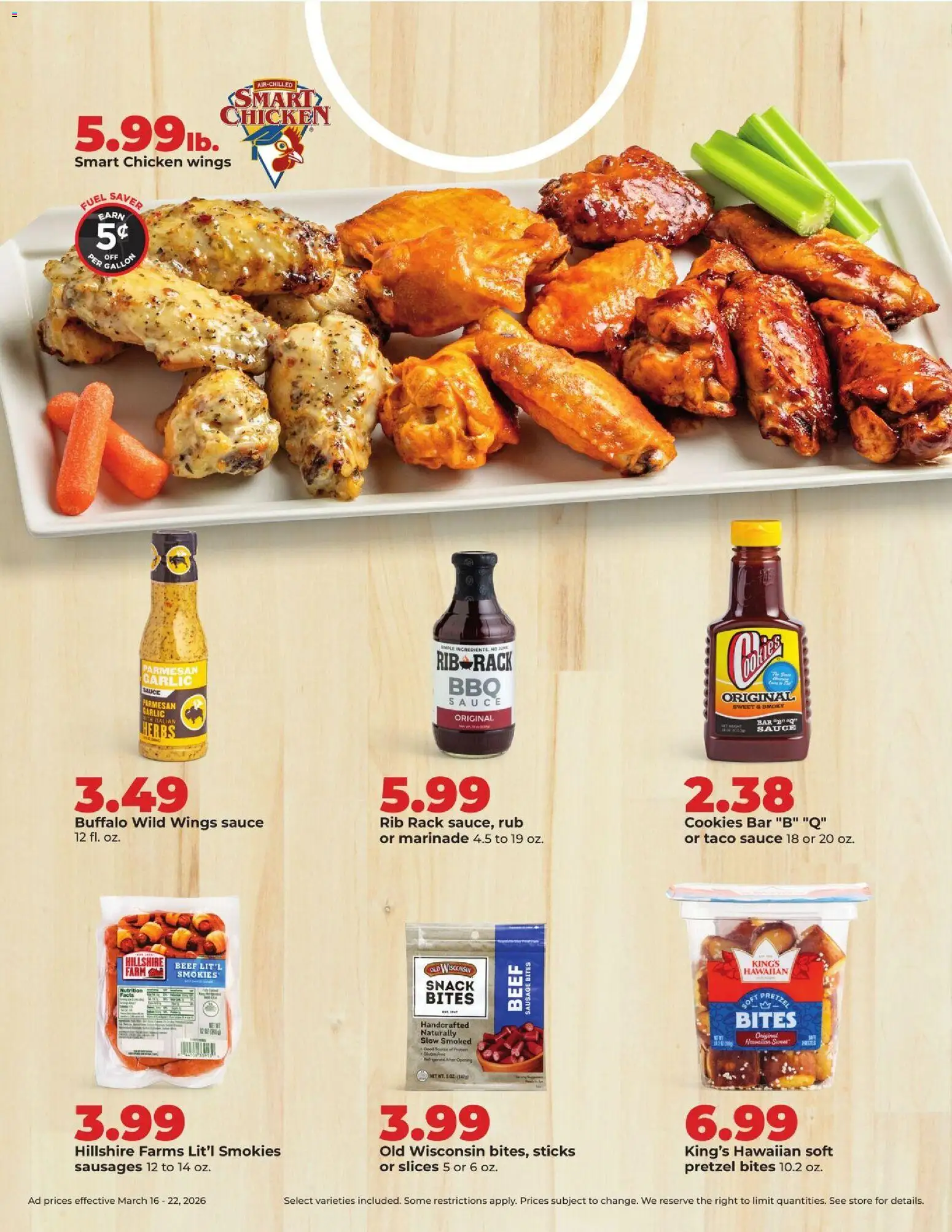 HyVee Weekly Ad - valid from 16.03.2026 | Page: 5 | Products: Beef, Cookies, Sauce, Garlic