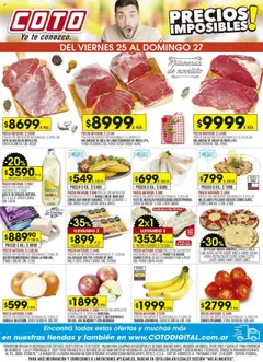 Vista previa Coto Precios Imposibles válido desde el 25.07.2025