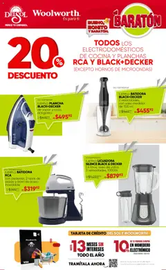 Nuevas ofertas de Del Sol y Woolworth válidas en toda la República Mexicana desde el 19.06.2025. ¡Encuentra las mejores ofertas en Del Sol y Woolworth catálogo Baratón! | Página: 7 | Productos: Vaso medidor, Microondas, Batidora, Bowl