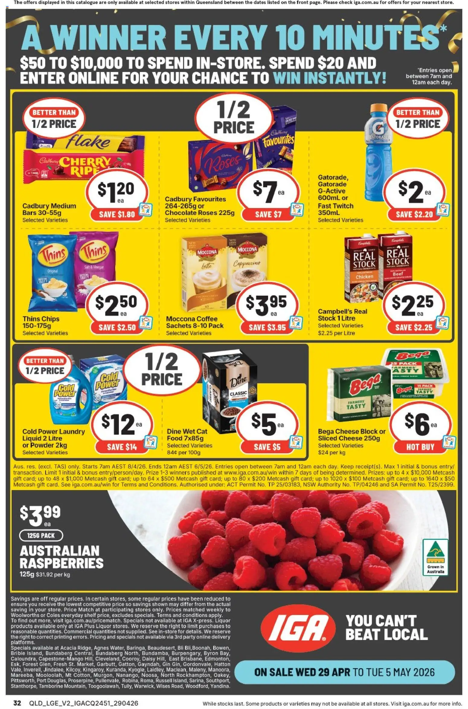 IGA catalogue - valid from 29.04.2026 | Page: 32 | Products: Shelf, Chocolate, Chicken, Beef