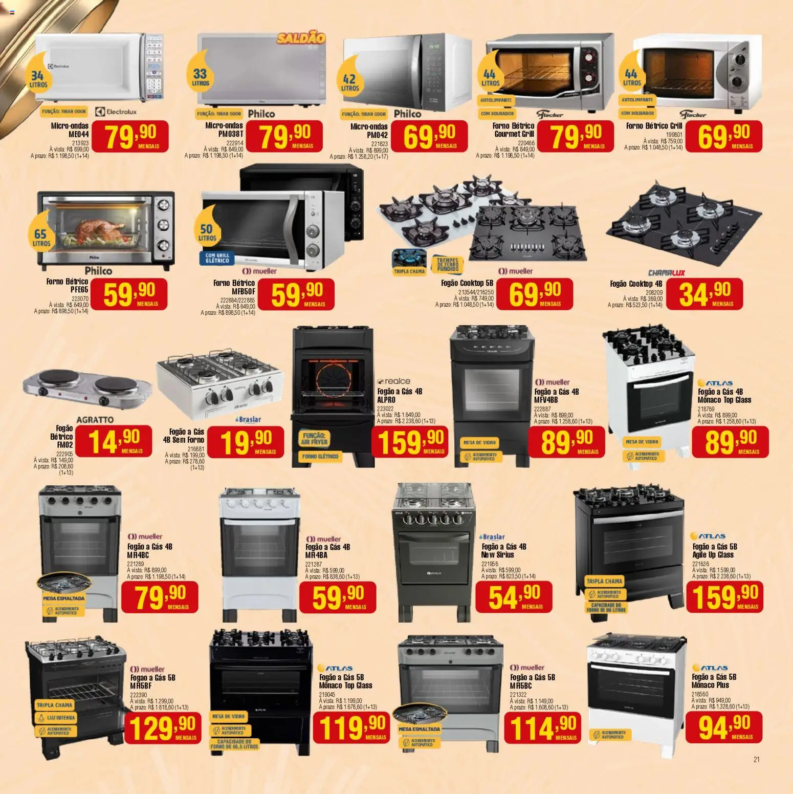 Berlanda Folheto - válido de 01.12.2025 | Página: 21 | Produtos: Forno, Air fryer, Mesa, Cooktop