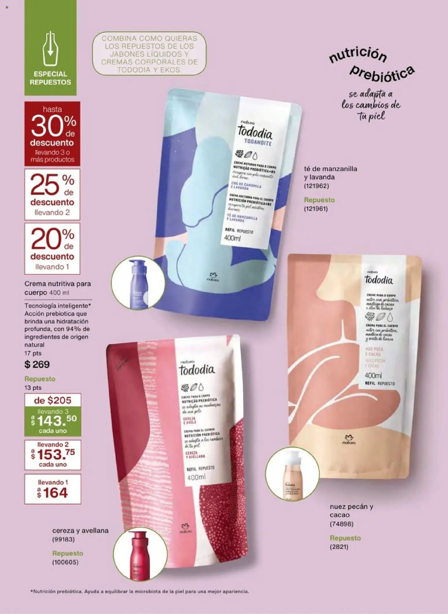 Nuevas ofertas de Natura válidas en toda la República Mexicana desde el 20.12.2025. ¡Encuentra las mejores ofertas en Natura campaña 1 2026! | Página: 96 | Productos: Crema, Nuez, Cacao, Té