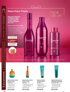 Natura - Ciclo 19/2025 - Pré-Visualização do folheto da loja Natura, válido de 26.11.2025 | Página: 70