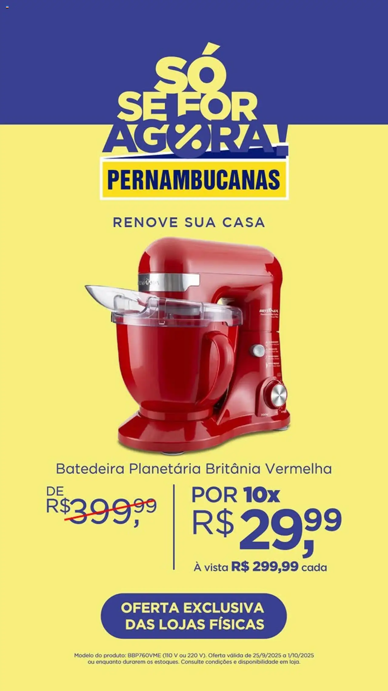 Pernambucanas Folheto - válido de 25.09.2025 | Página: 5 | Produtos: Batedeira