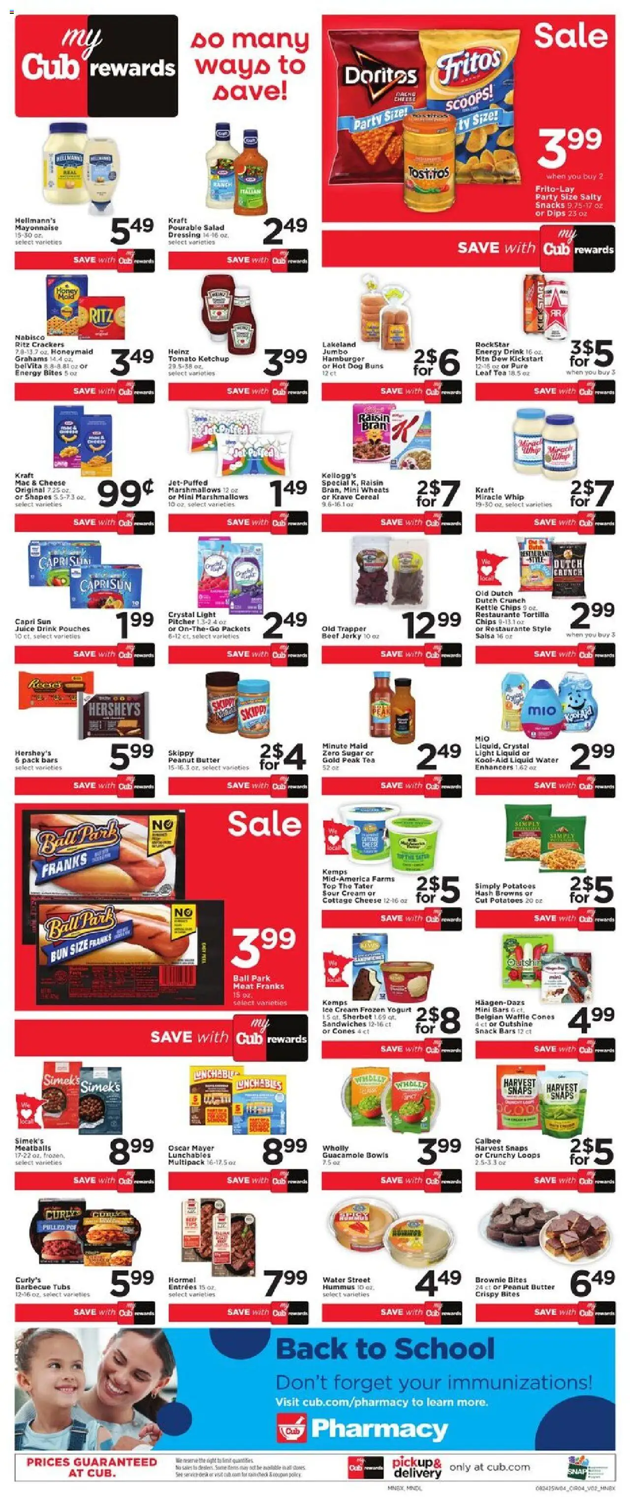 Cub Foods Weekly Ad - valid from 24.08.2025 | Page: 6 | Products: Tea, Ketchup, Cream, Kettle
