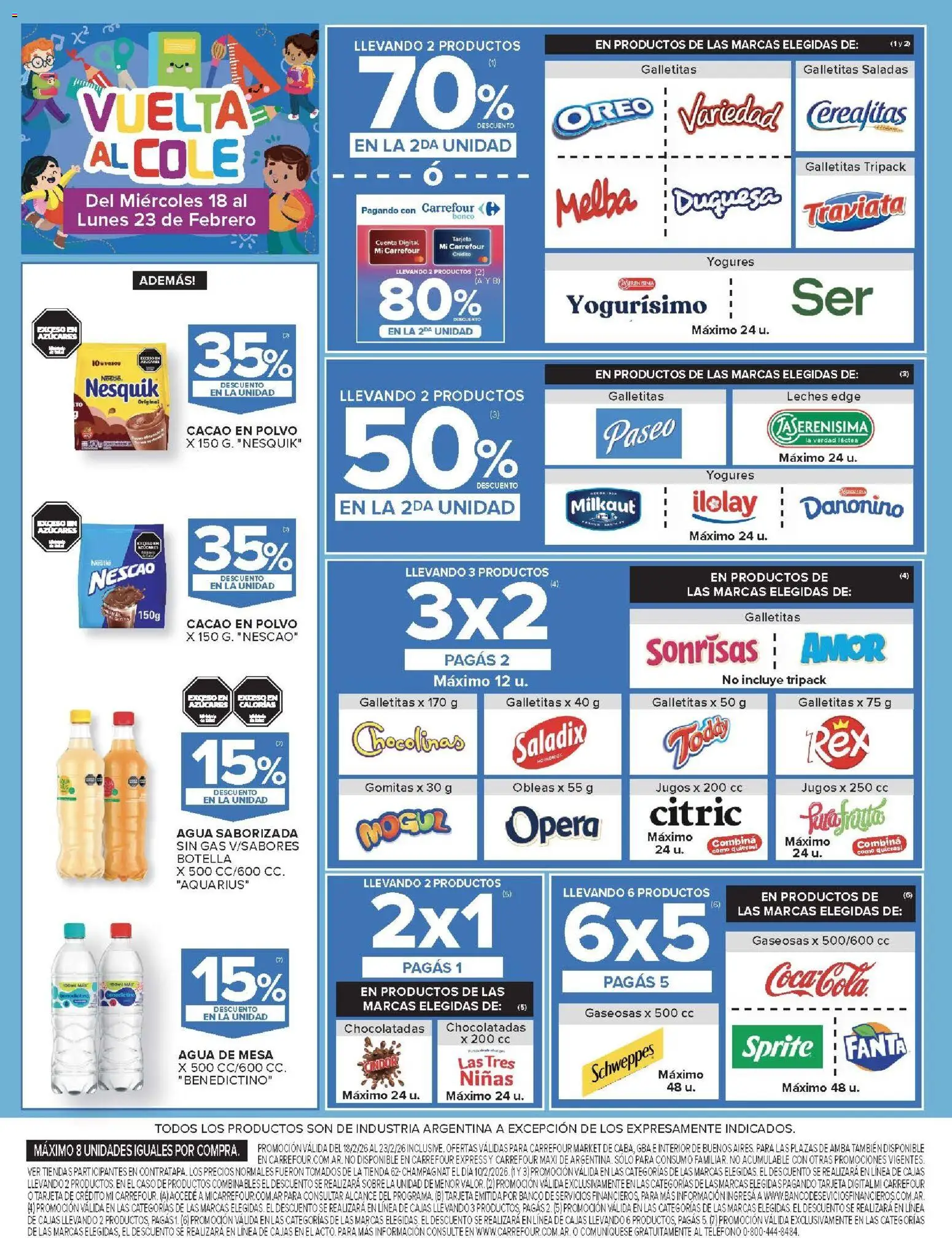 Carrefour Market catálogo │ válido desde el 18.02.2026 | Página: 2 | Productos: Banco, Gomitas, Polvo, Agua saborizada
