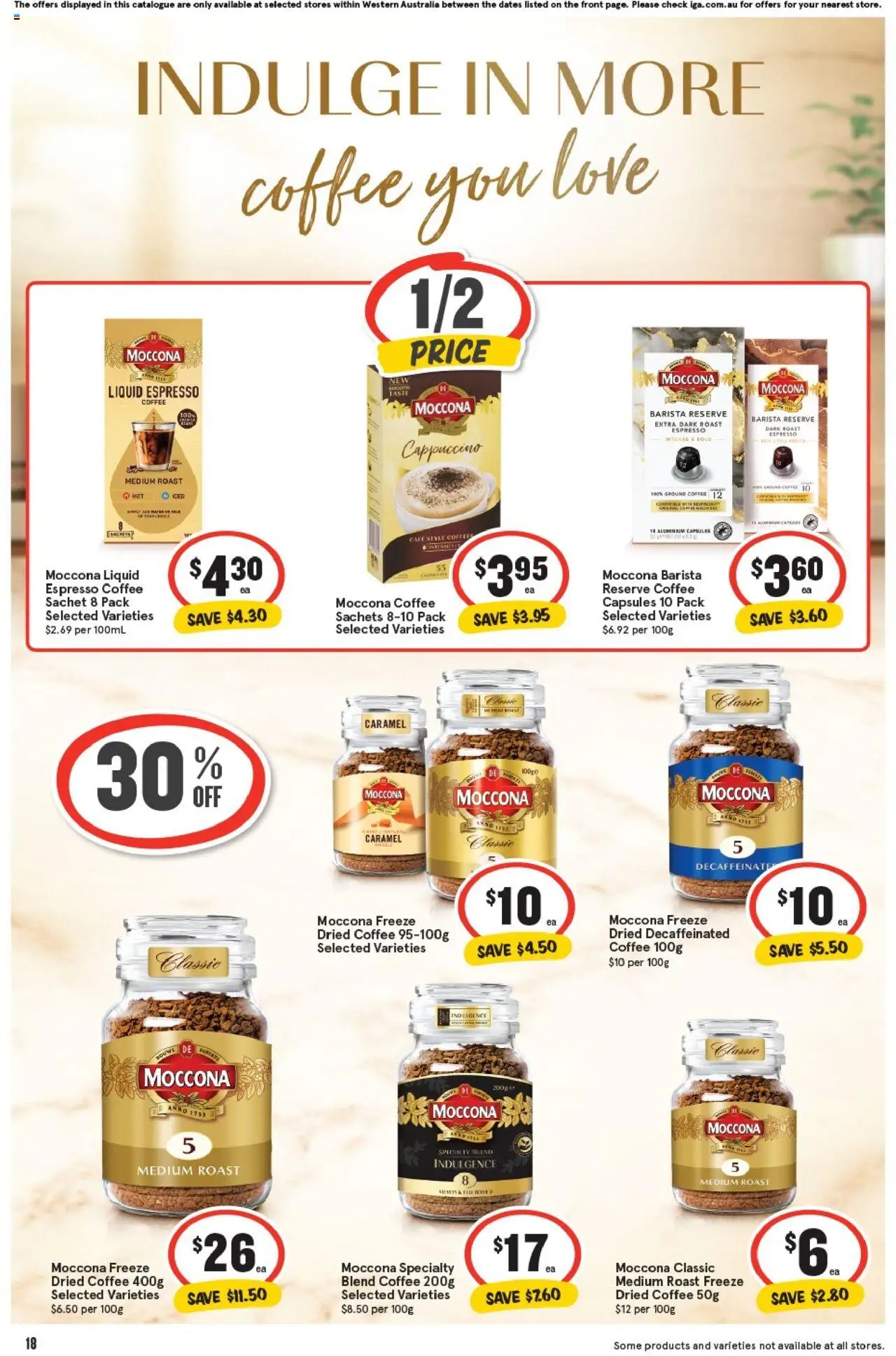 IGA catalogue - valid from 15.10.2025 | Page: 21 | Products: Coffee, Moccona