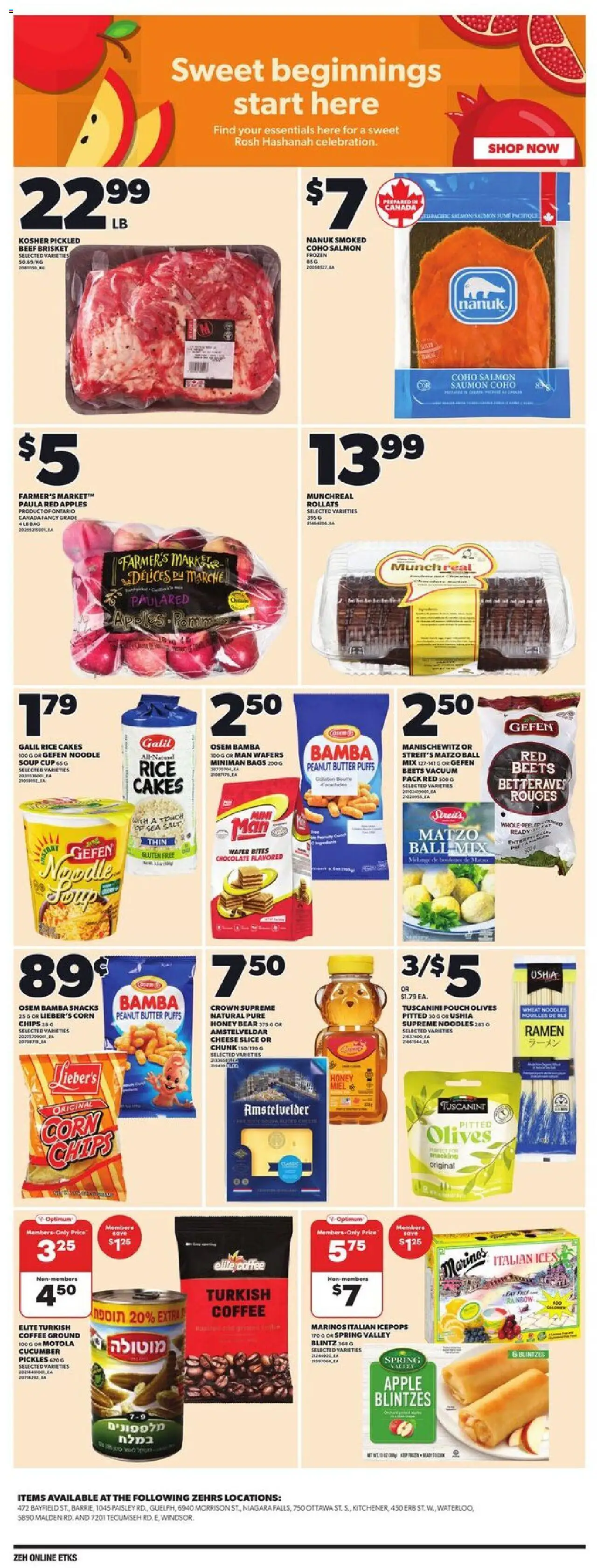 Zehrs flyer valid from 18.09.2025 | Page: 11 | Products: Beef, Butter, Cheese, Chocolate