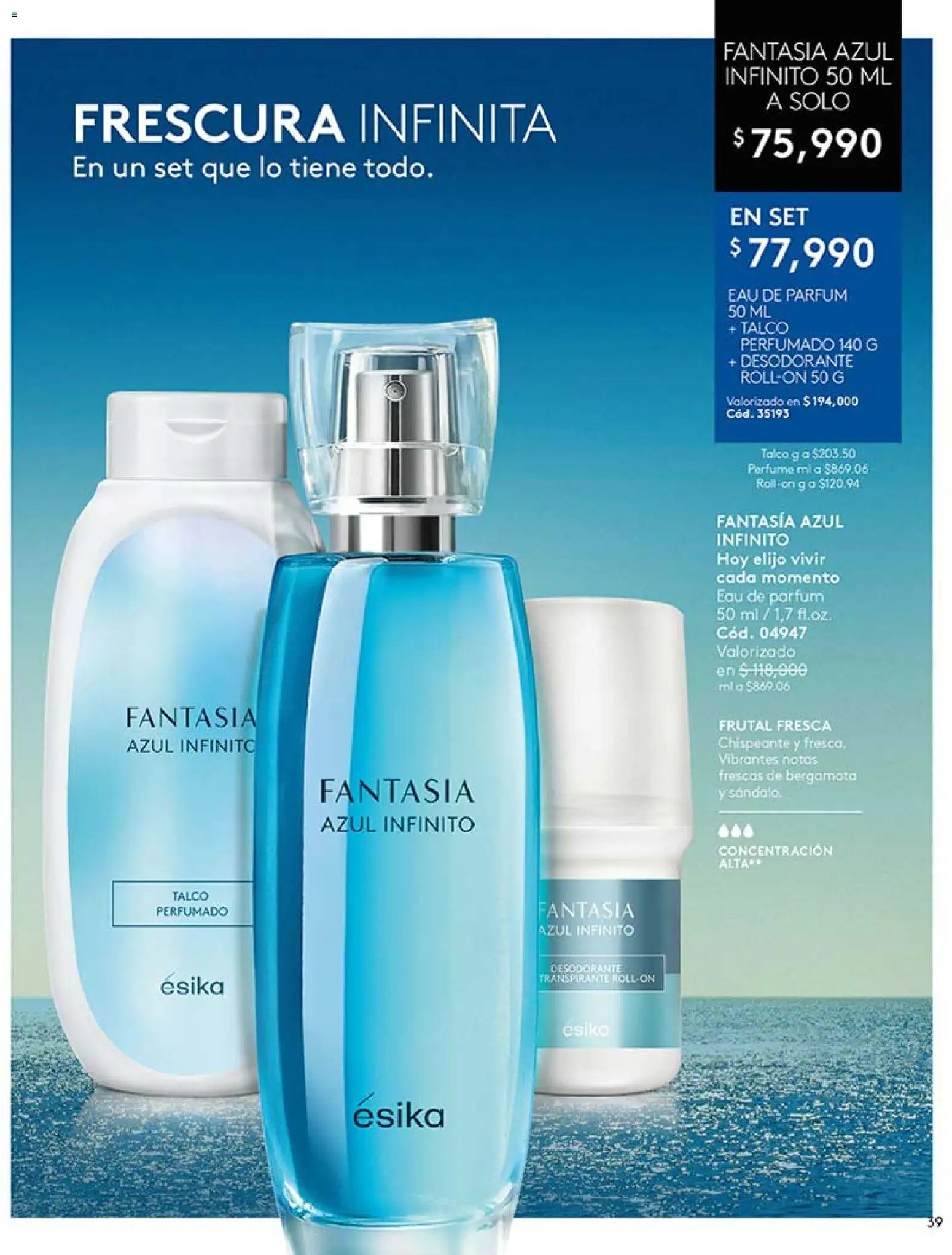 Ésika revista - valida desde el 13.03.2026 | Página: 39 | Productos: Perfume, Desodorante