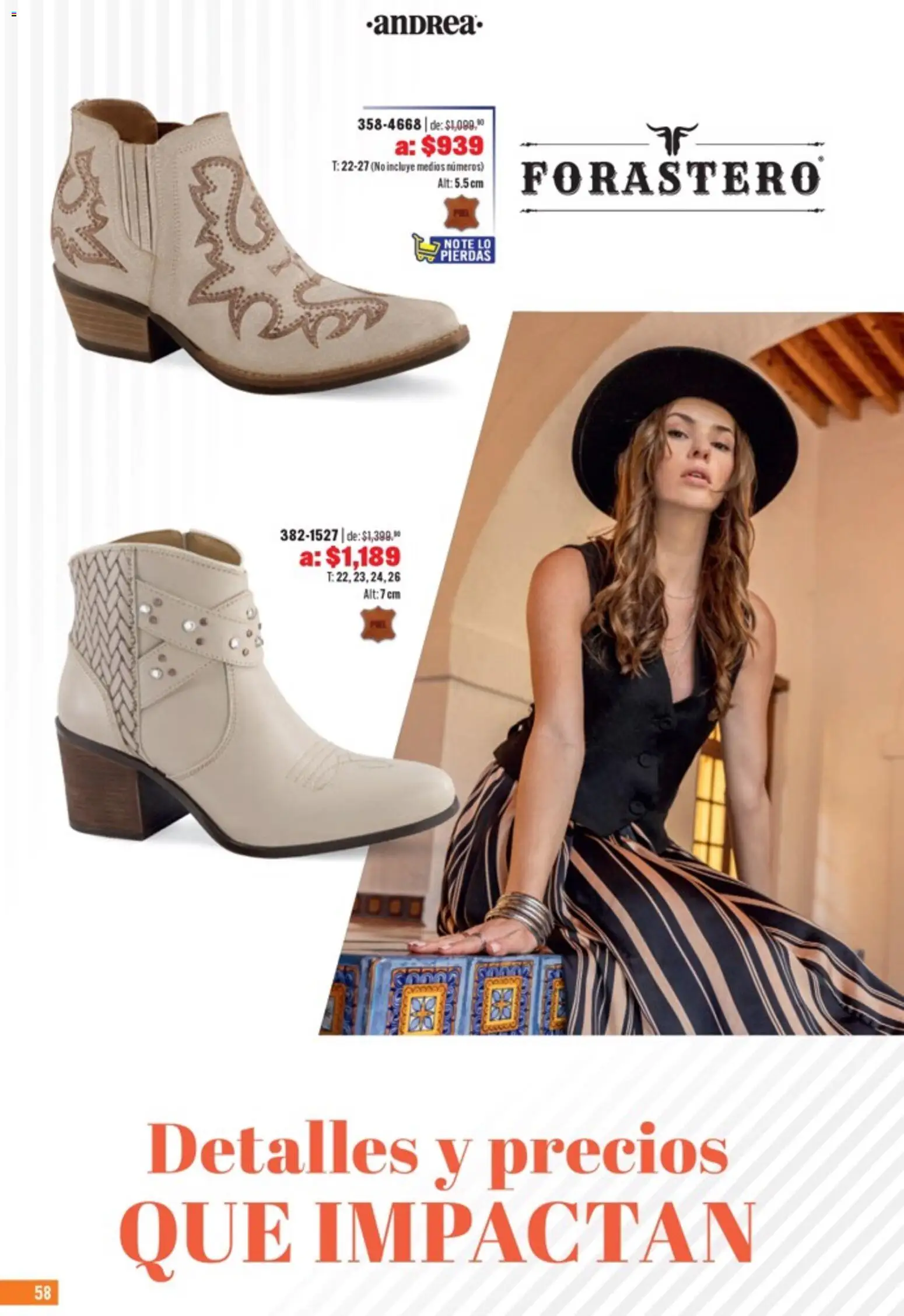 Nuevas ofertas de Andrea válidas en toda la República Mexicana desde el 05.04.2026. ¡Encuentra las mejores ofertas en Andrea catálogo Outlet! | Página: 58