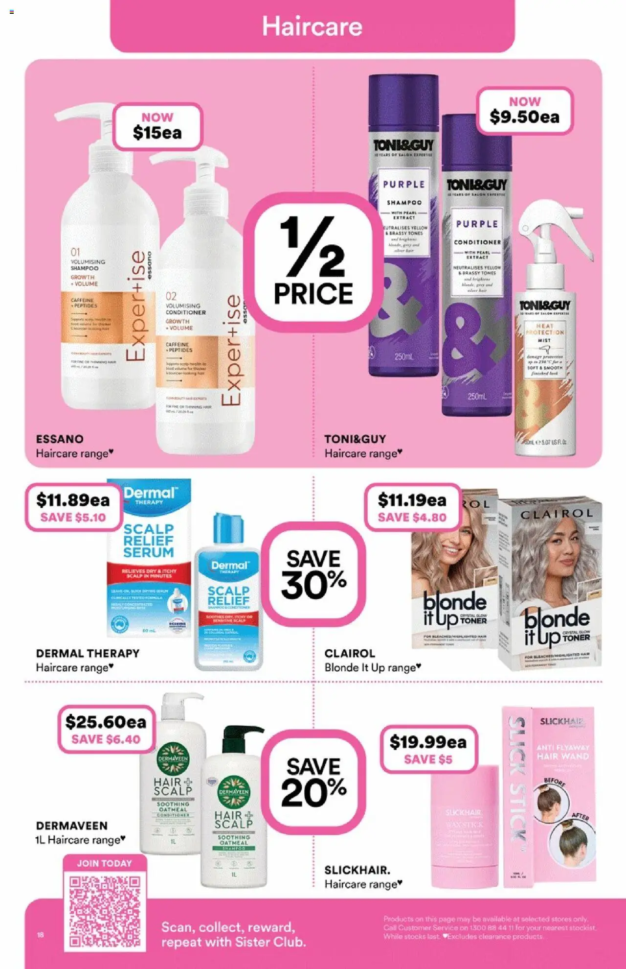 Priceline Pharmacy catalogue - valid from 14.08.2025 | Page: 18 | Products: Shampoo, Conditioner, Toner