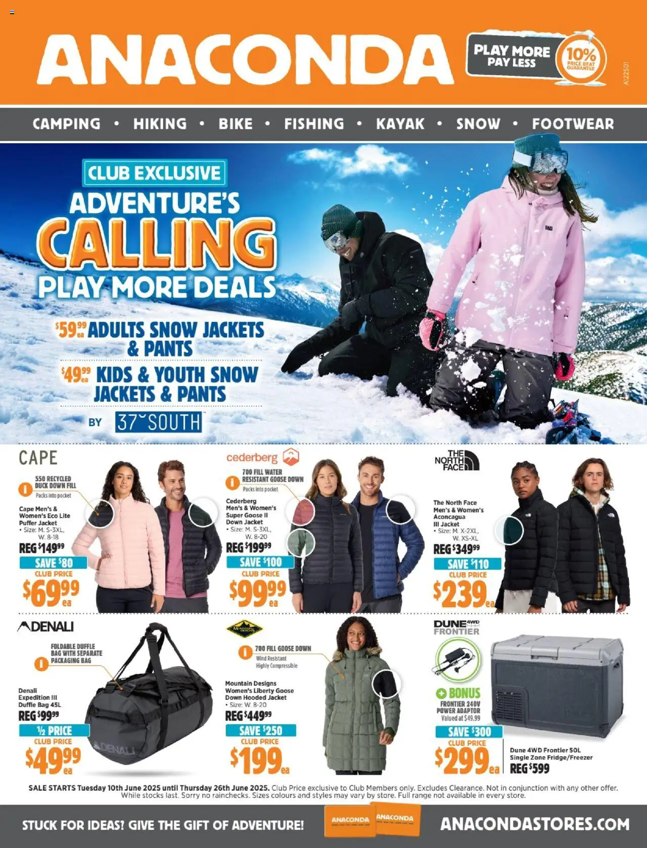 Anaconda catalogue - valid from 10.06.2025 | Page: 1 | Products: Water, Pants, Adaptor, Bag