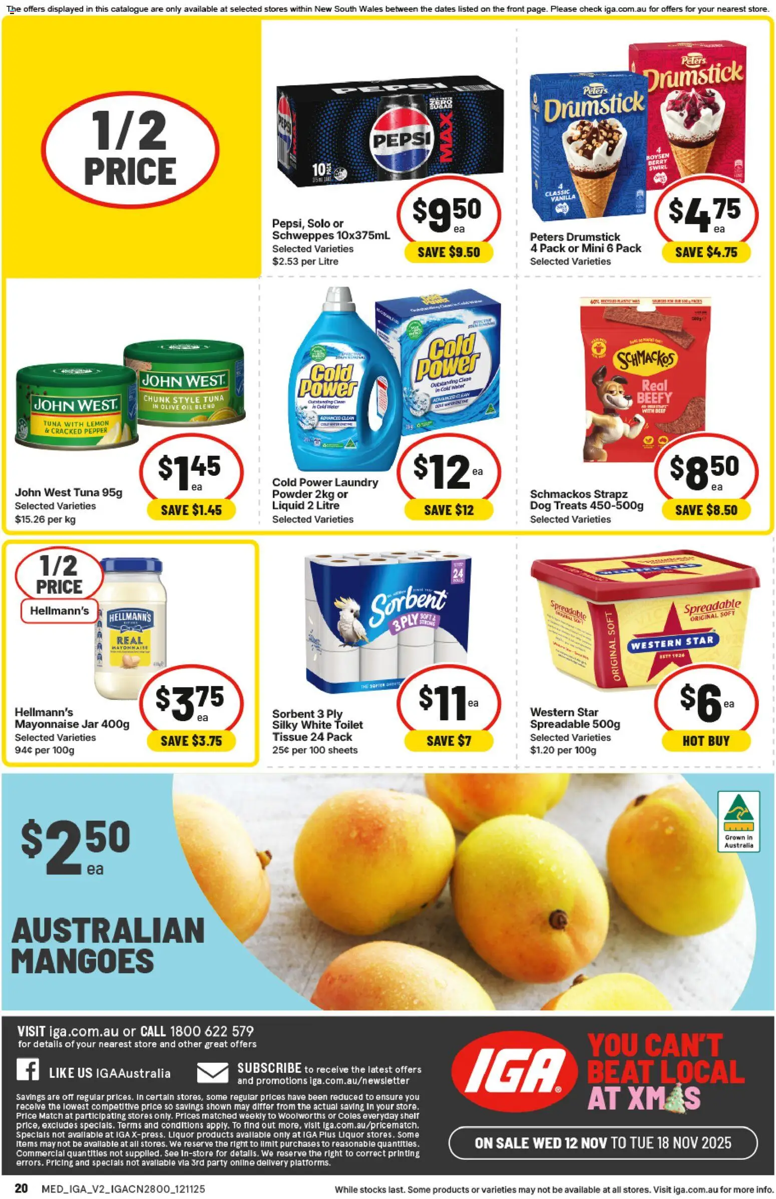 IGA catalogue - valid from 12.11.2025 | Page: 16 | Products: Toilet, Pepsi, Olive oil, Pepper