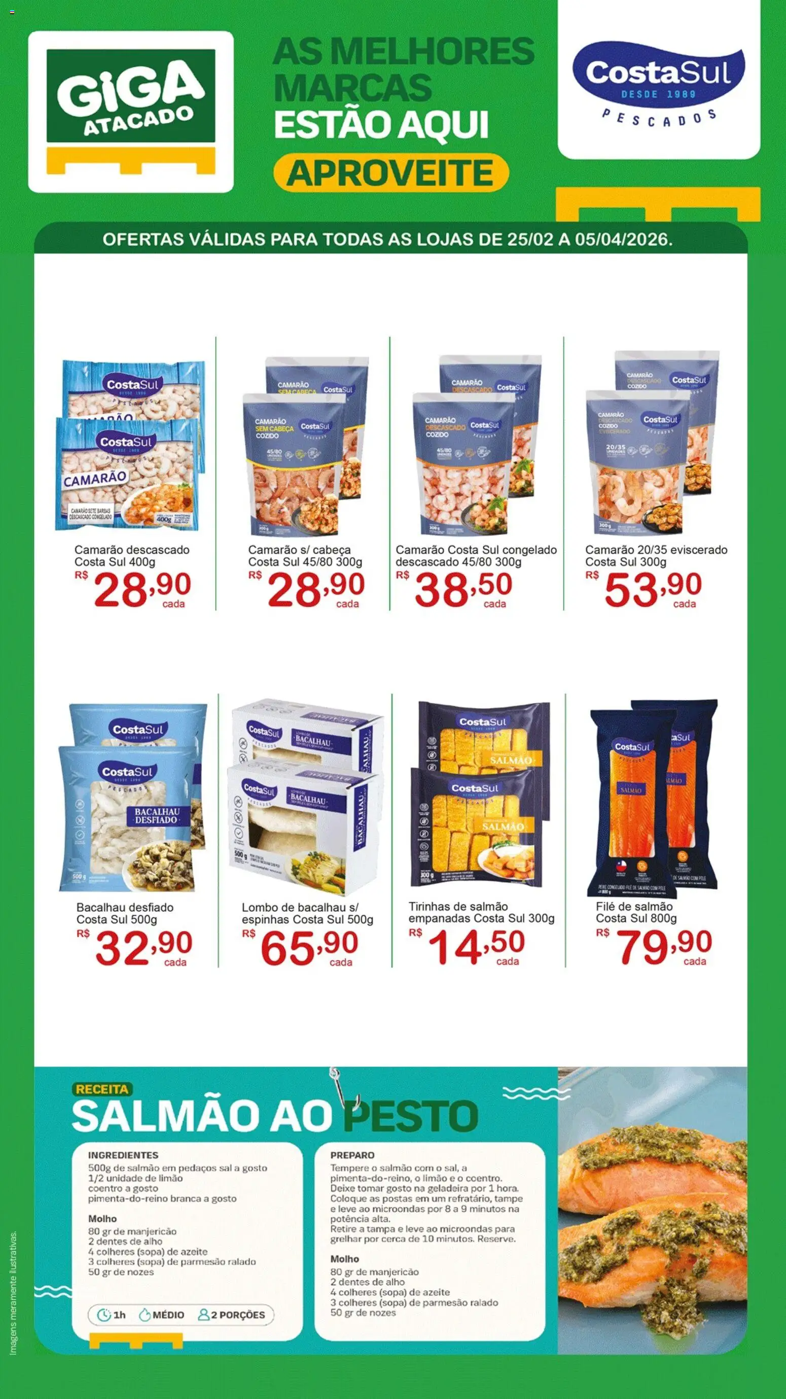 GIGA Atacado Folheto - válido de 25.02.2026 | Página: 1 | Produtos: Alho, Bacalhau, Lombo, Sal