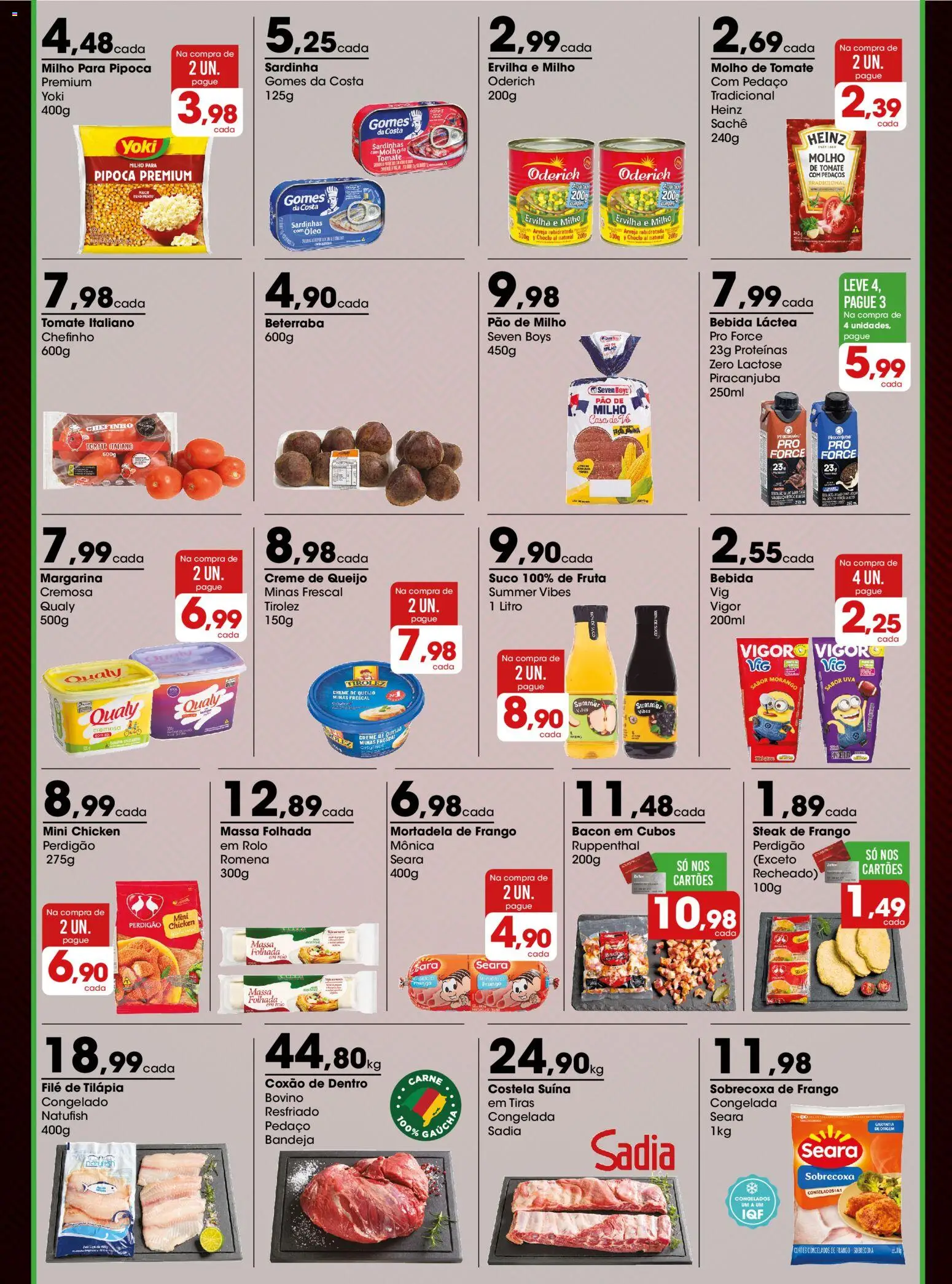 Zaffari Folheto - válido de 24.11.2025 | Página: 2 | Produtos: Suco, Carne, Creme, Margarina