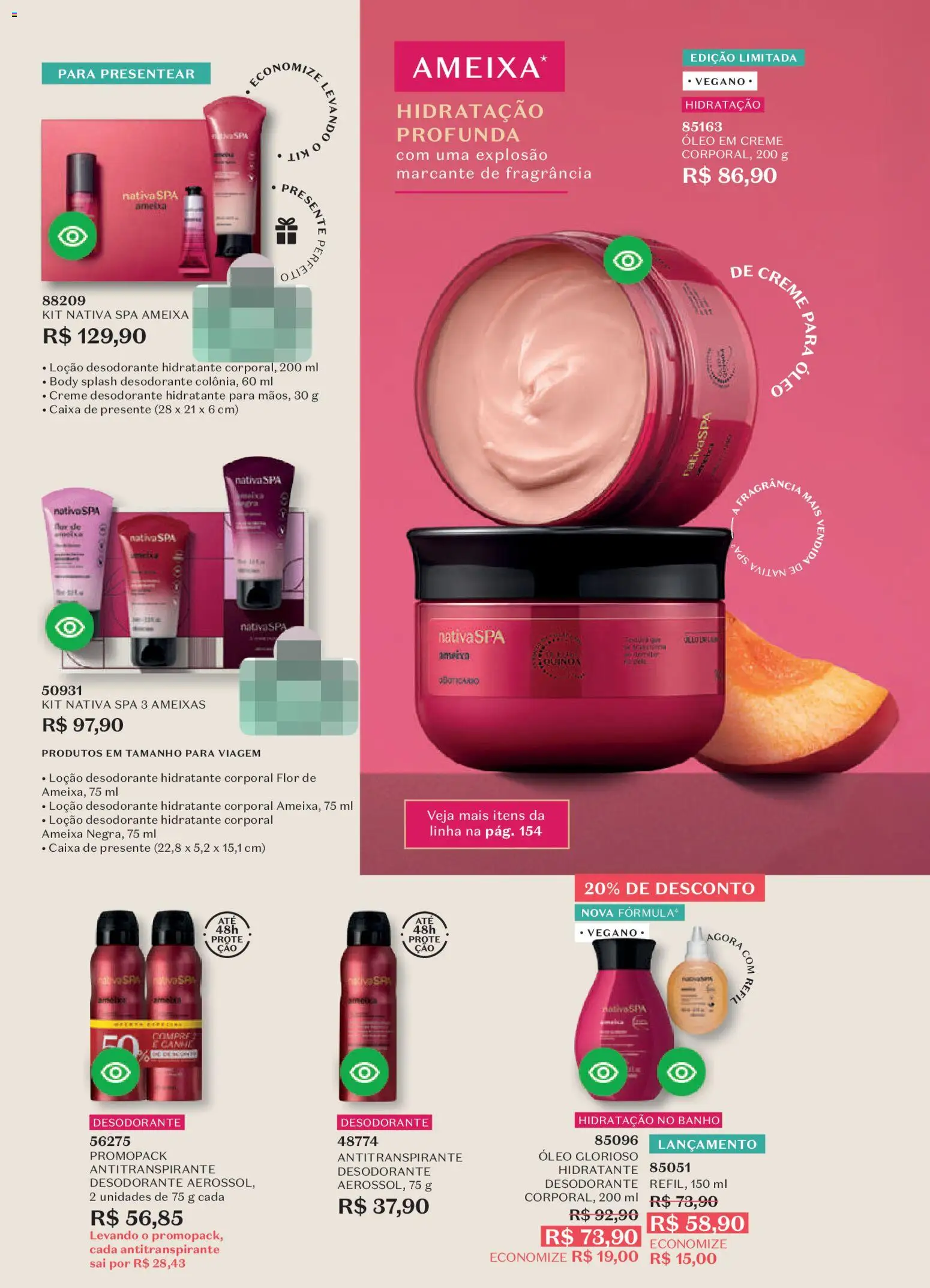 O Boticário Folheto - válido de 03.11.2025 | Página: 153 | Produtos: Fragrância, Hidratante corporal, Caixa, Creme