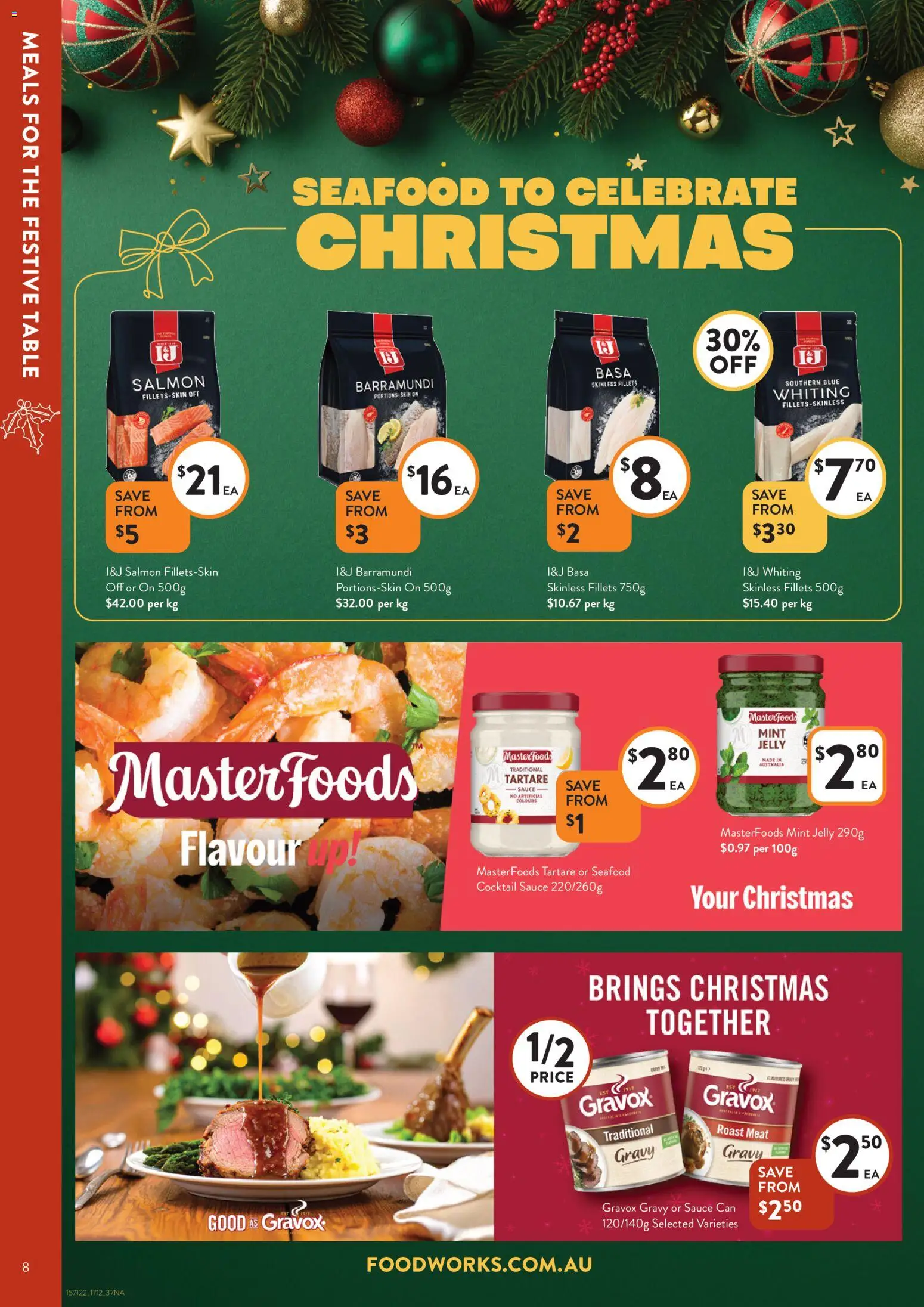 Foodworks catalogue - valid from 17.12.2025 | Page: 8 | Products: Table, Meat, Salmon, Sauce
