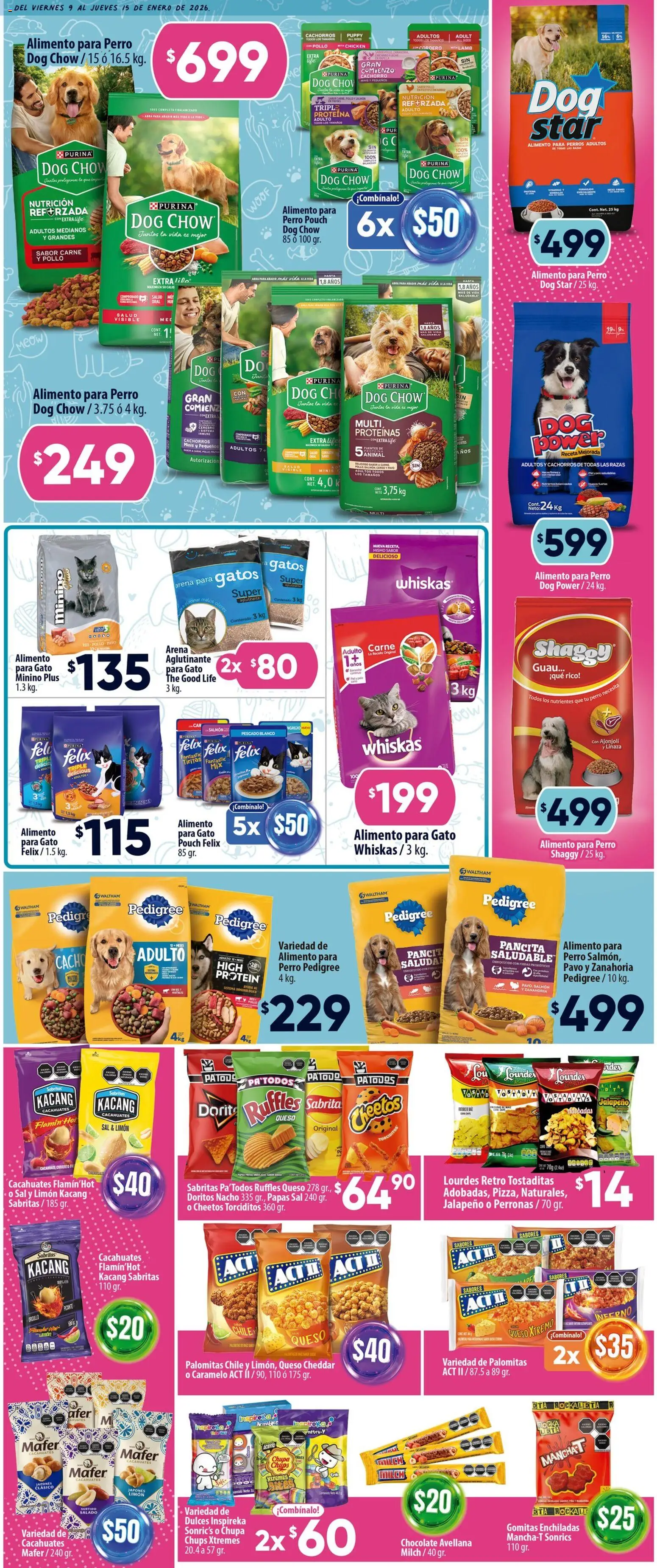 Nuevas ofertas de Calimax válidas en toda la República Mexicana desde el 09.01.2026. ¡Encuentra las mejores ofertas en Calimax folleto Tijuana! | Página: 4 | Productos: Cacahuate, Limón, Queso, Gomitas