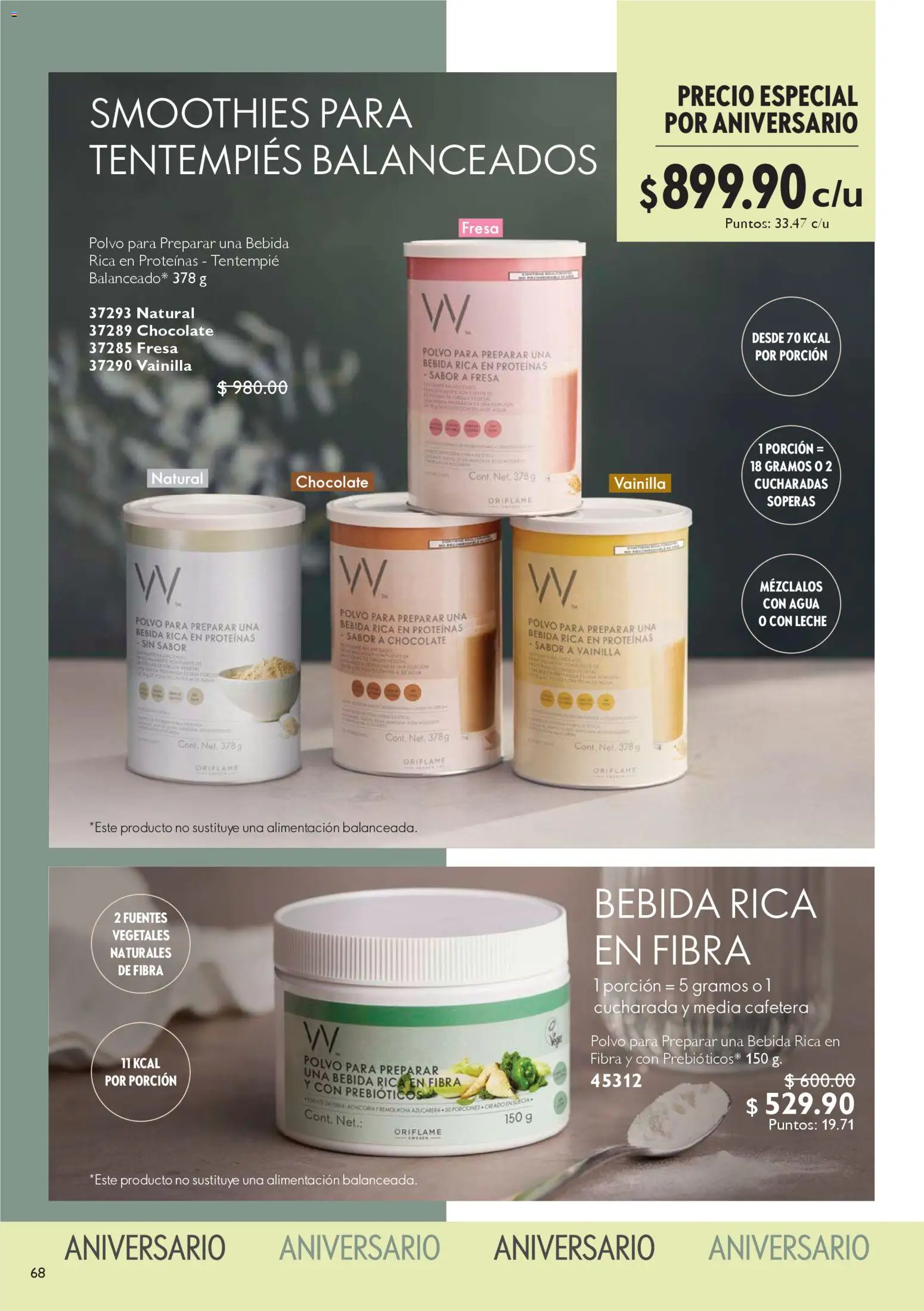 Nuevas ofertas de Oriflame válidas en toda la República Mexicana desde el 27.12.2025. ¡Encuentra las mejores ofertas en Oriflame campaña 1 2026! | Página: 68 | Productos: Fresa, Agua, Leche, Azucarera