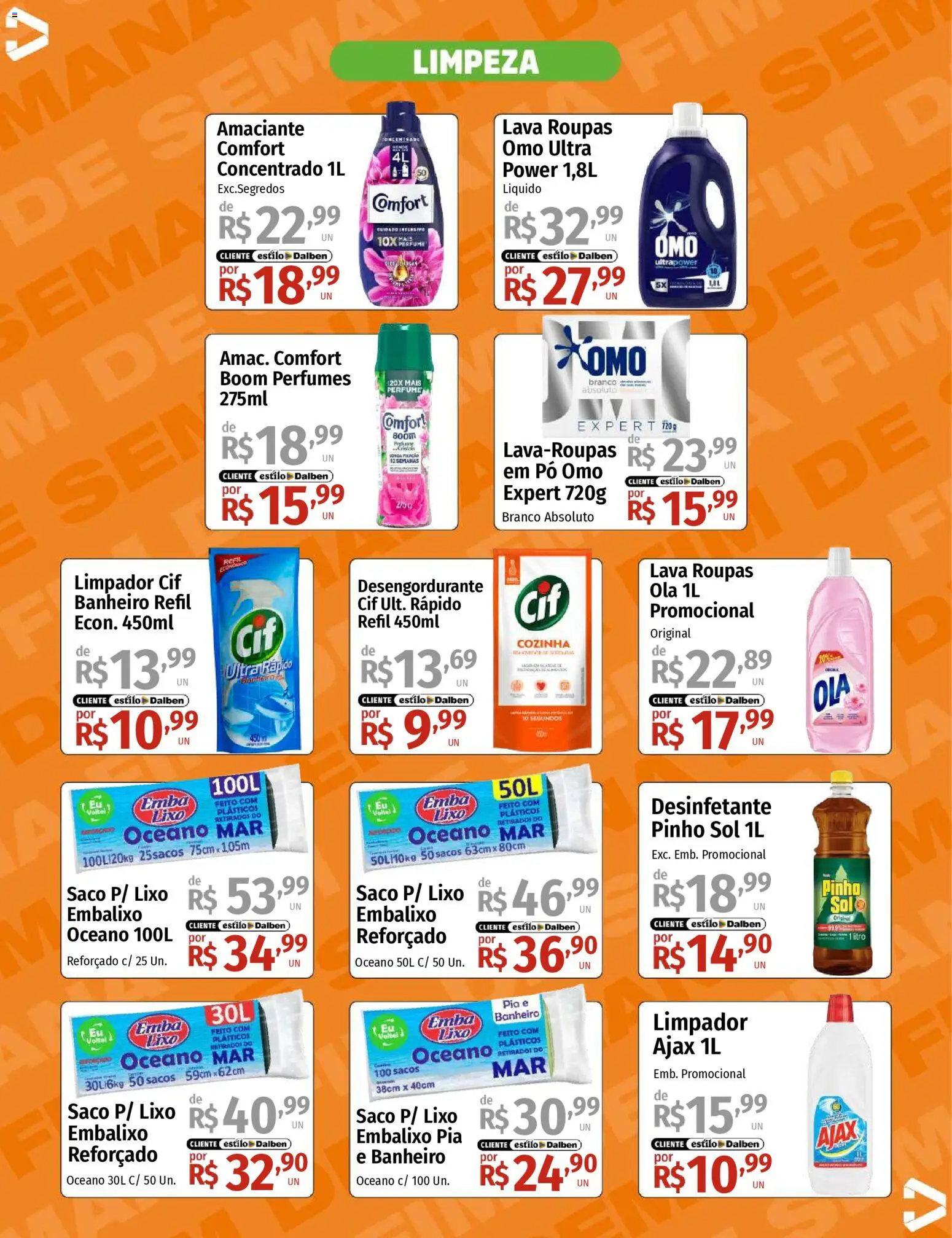 Supermercado Dalben Folheto - válido de 12.12.2025 | Página: 12 | Produtos: Desengordurante, Pia, Amaciante, Desinfetante